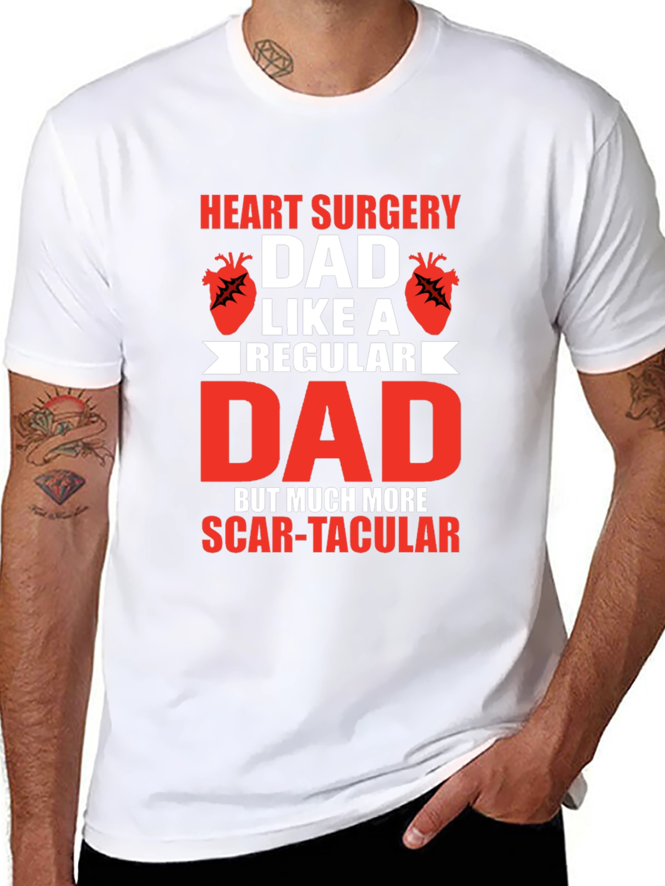 Heart Surgery Dad Scar-tacular T-Shirt