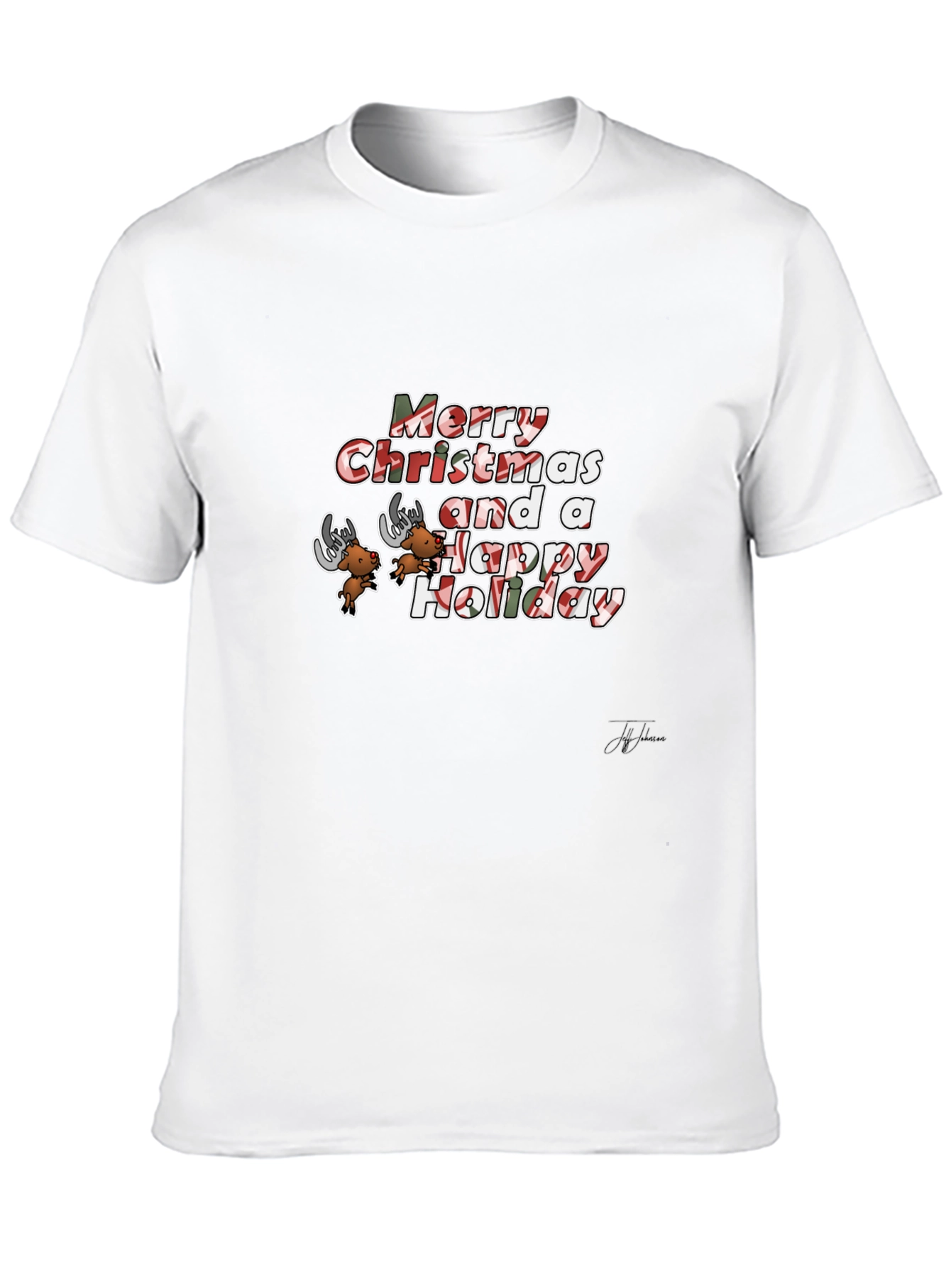 Festive Merry Christmas Holiday Graphic Tee