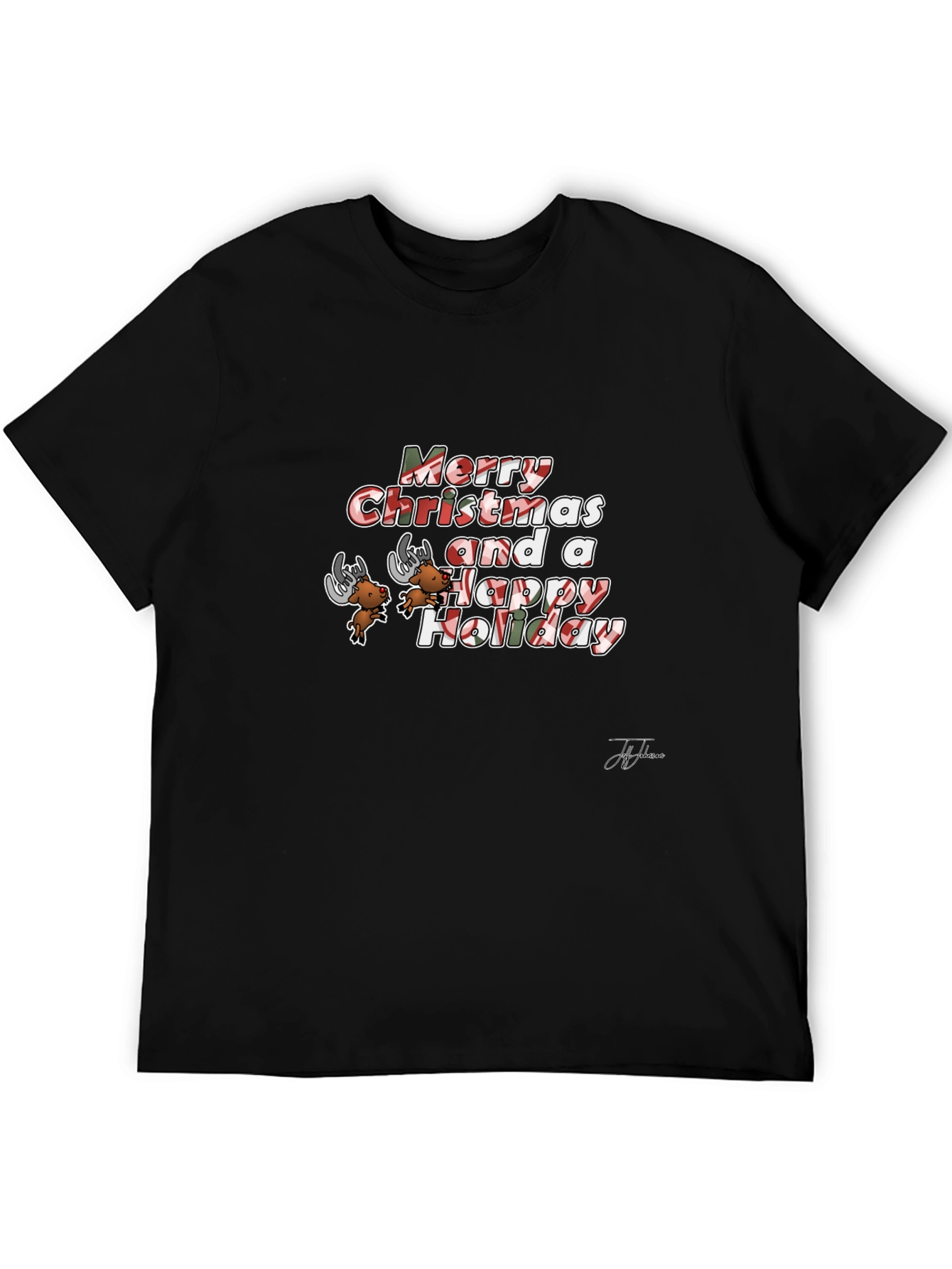 Festive Merry Christmas Holiday Graphic Tee