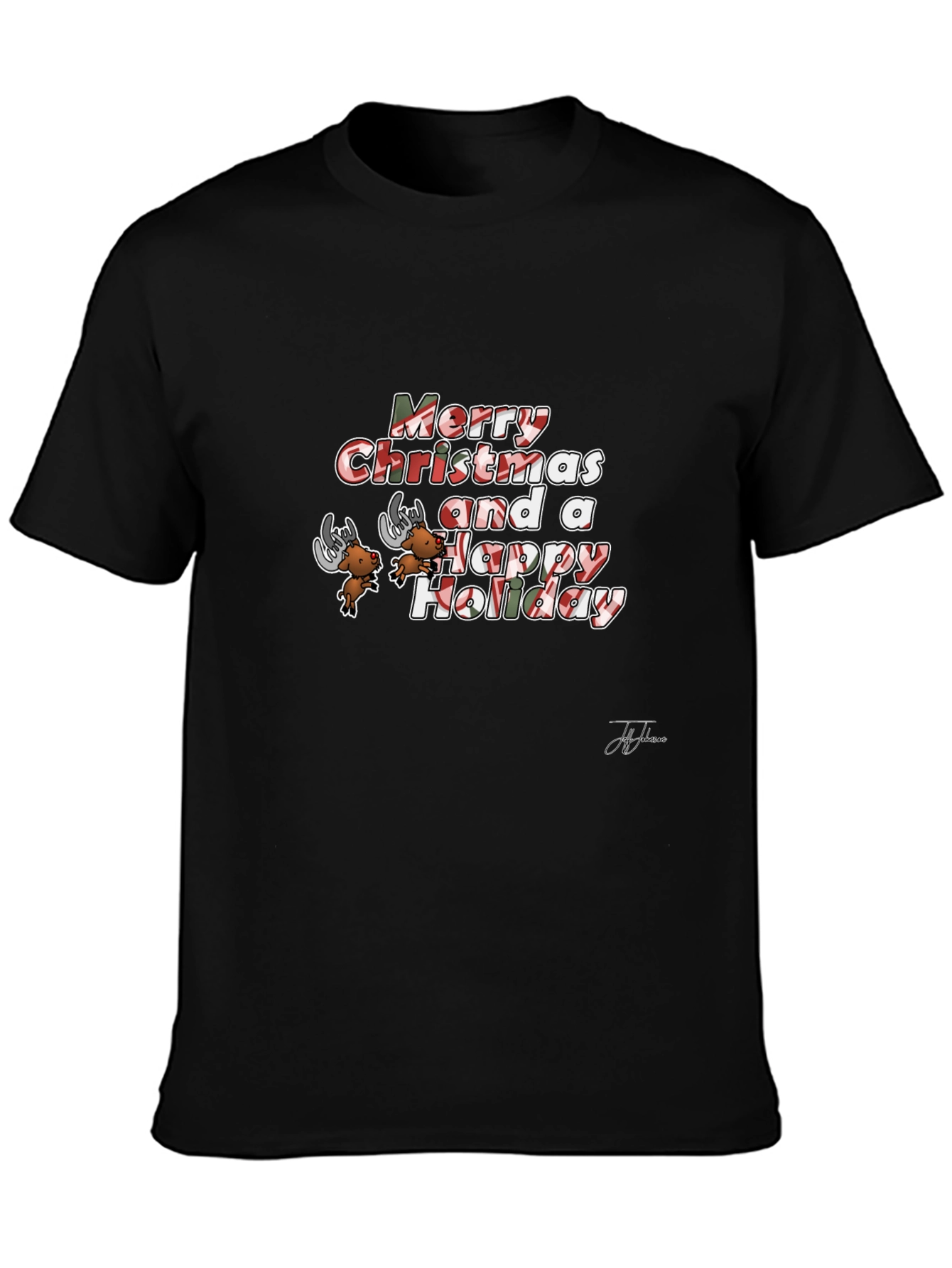 Festive Merry Christmas Holiday Graphic Tee