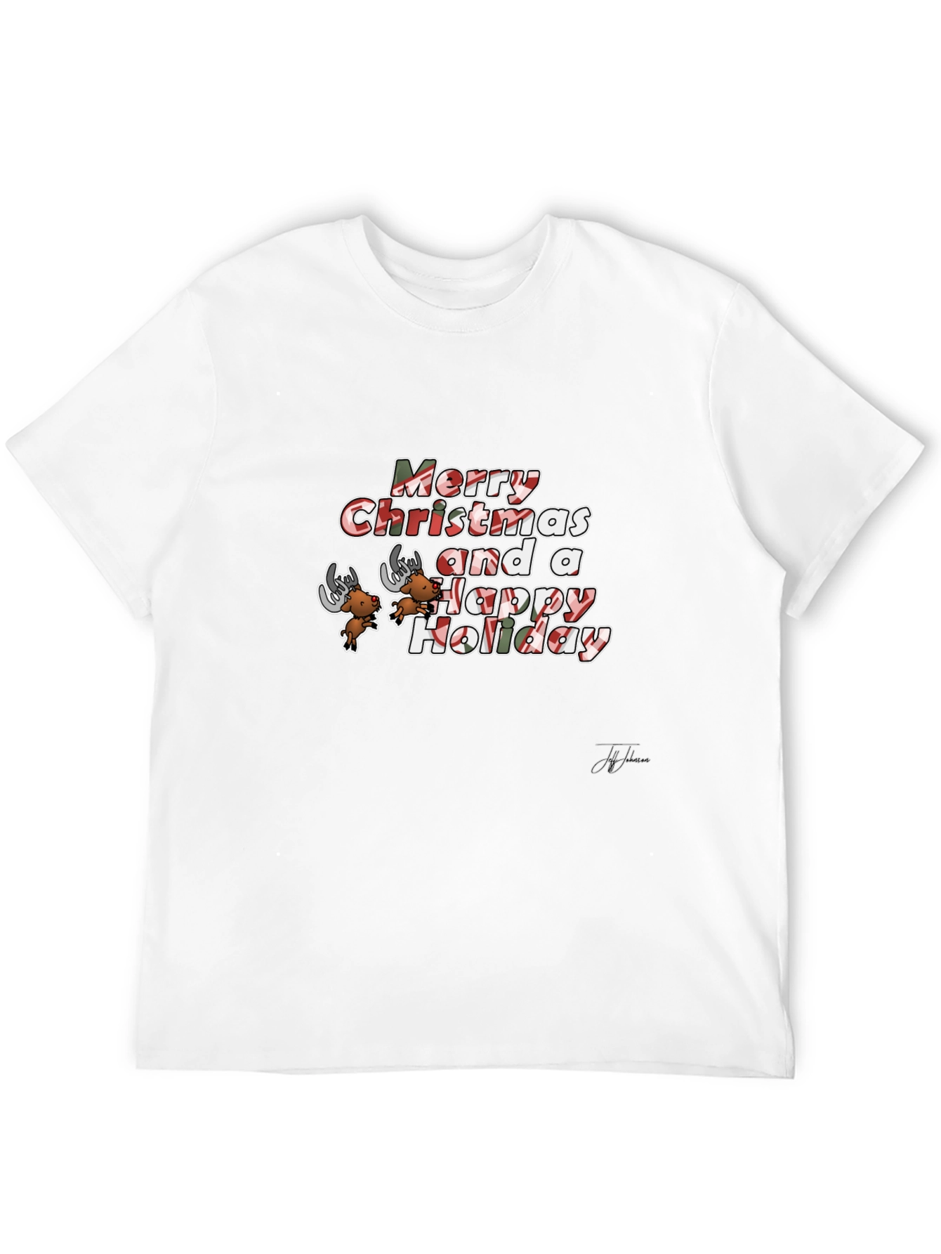 Festive Merry Christmas Holiday Graphic Tee