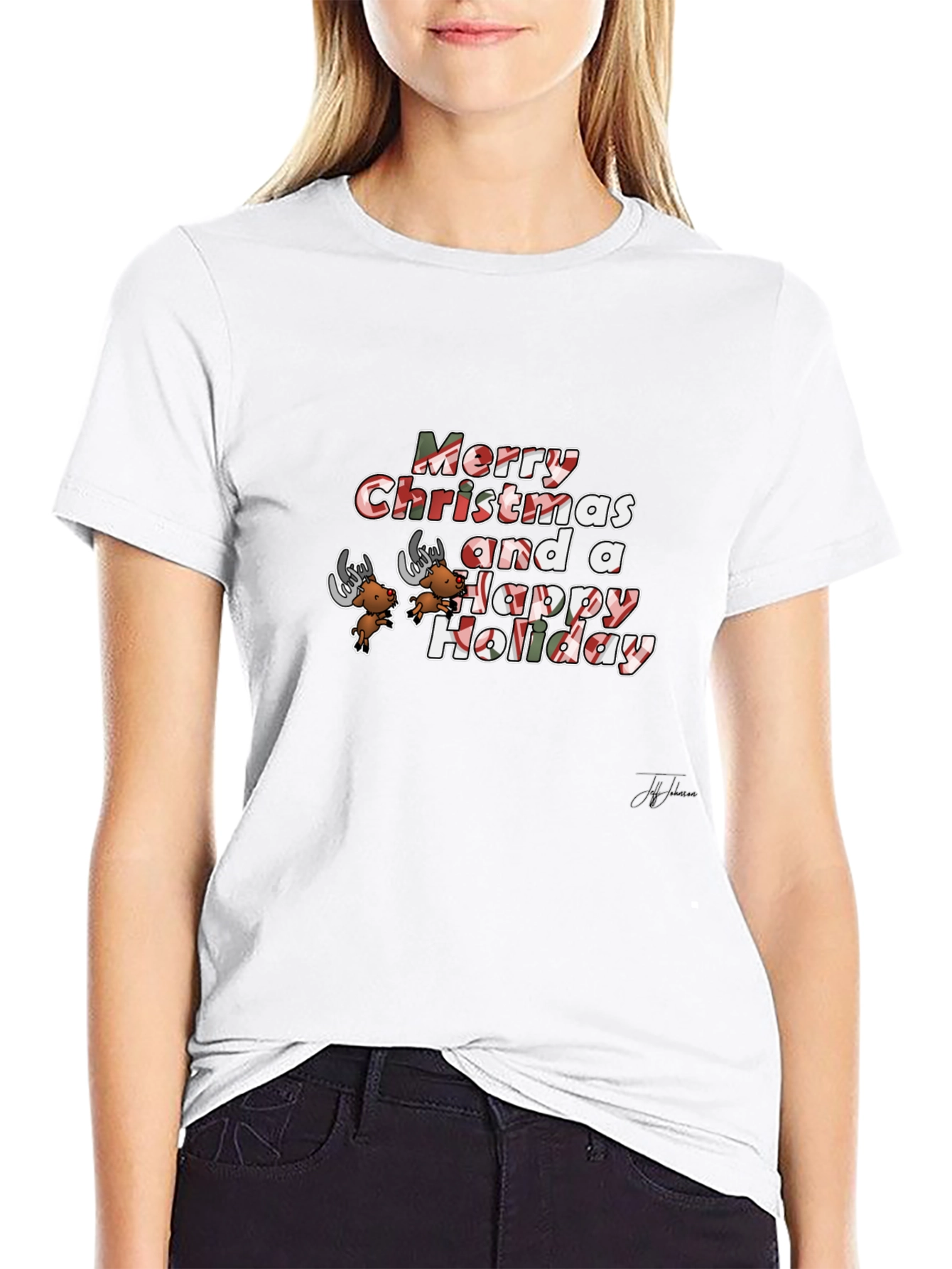 Festive Merry Christmas Holiday Graphic Tee