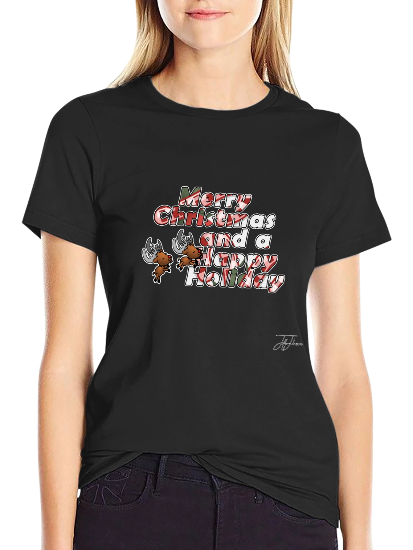Festive Merry Christmas Holiday Graphic Tee