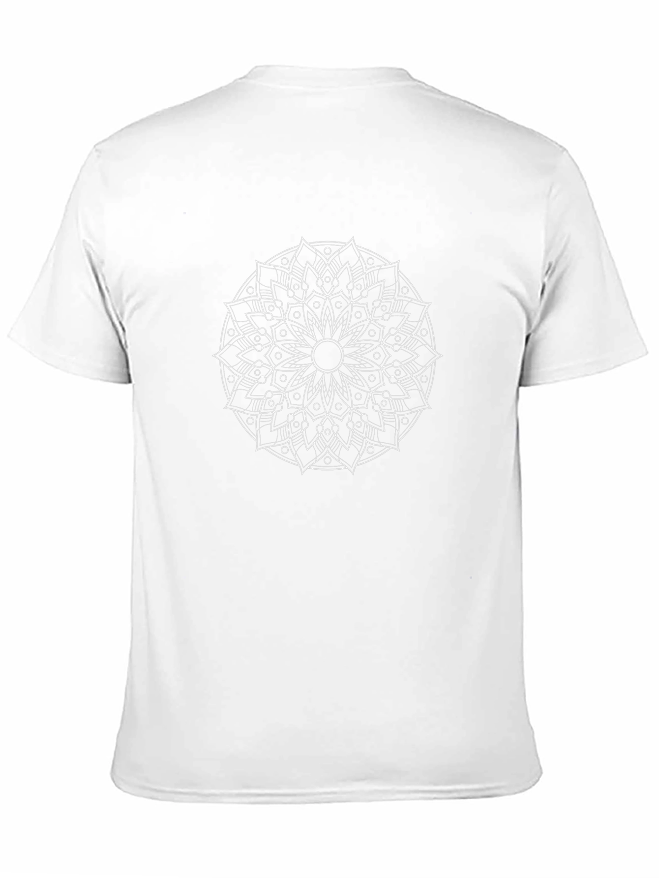 Geometric Mandala Graphic Tee - Stylish Black T-Shirt