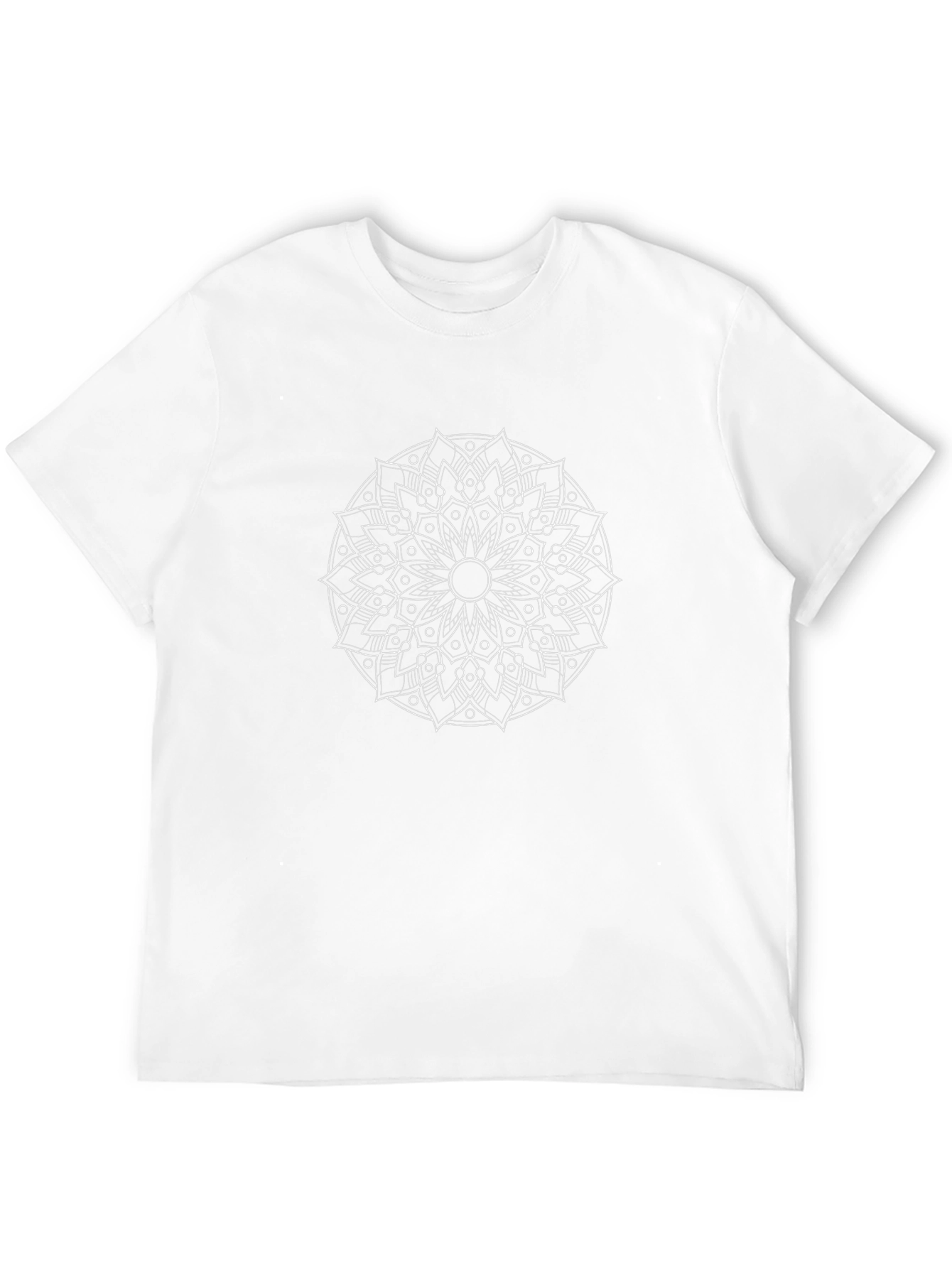 Geometric Mandala Graphic Tee - Stylish Black T-Shirt