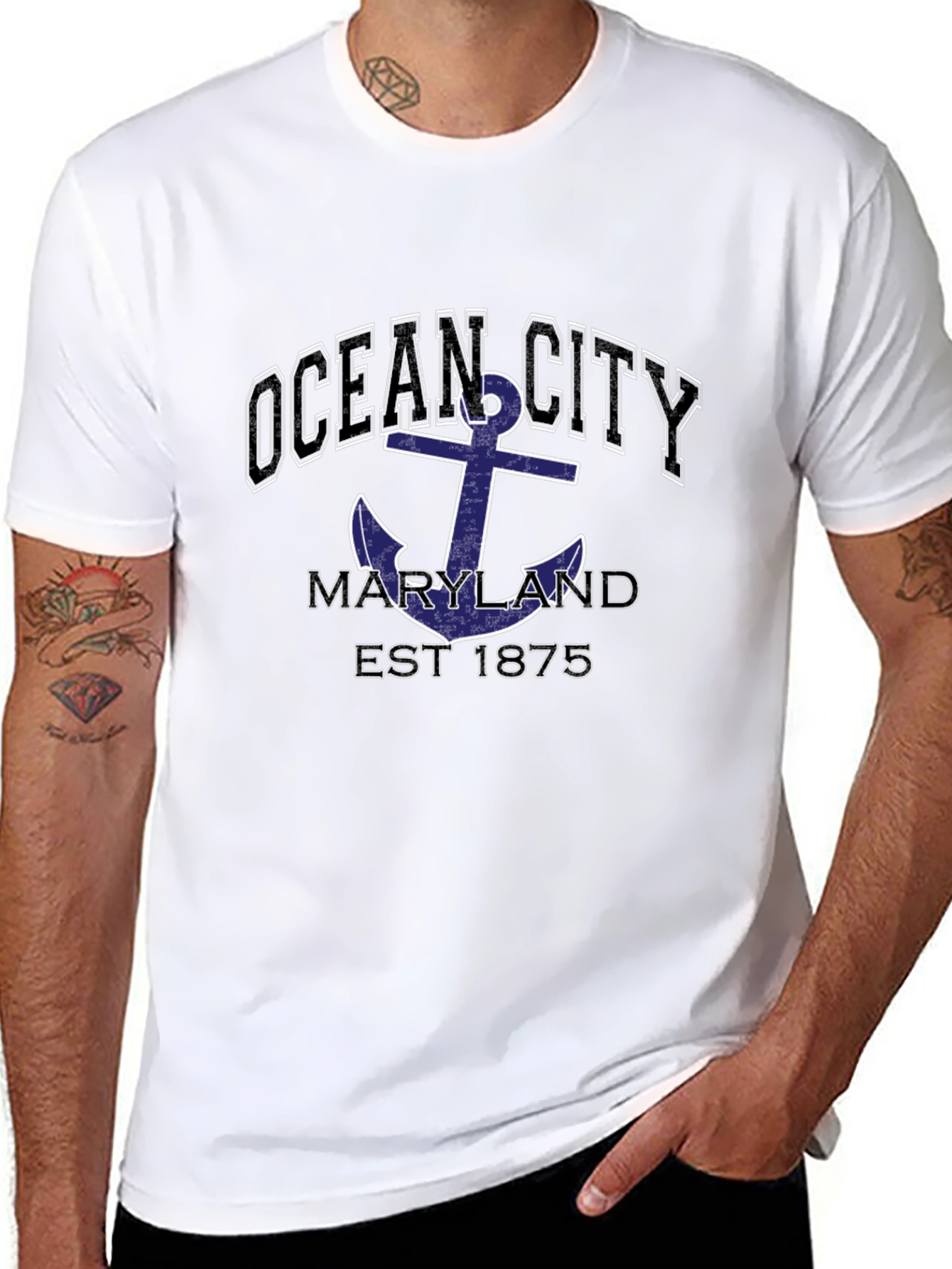 Ocean City Maryland Anchor T-Shirt