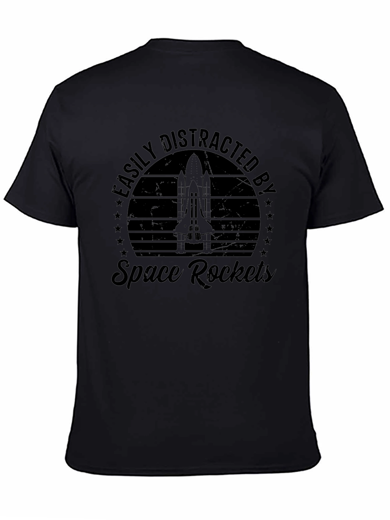Easily Distracted By Space Rockets T-Shirt