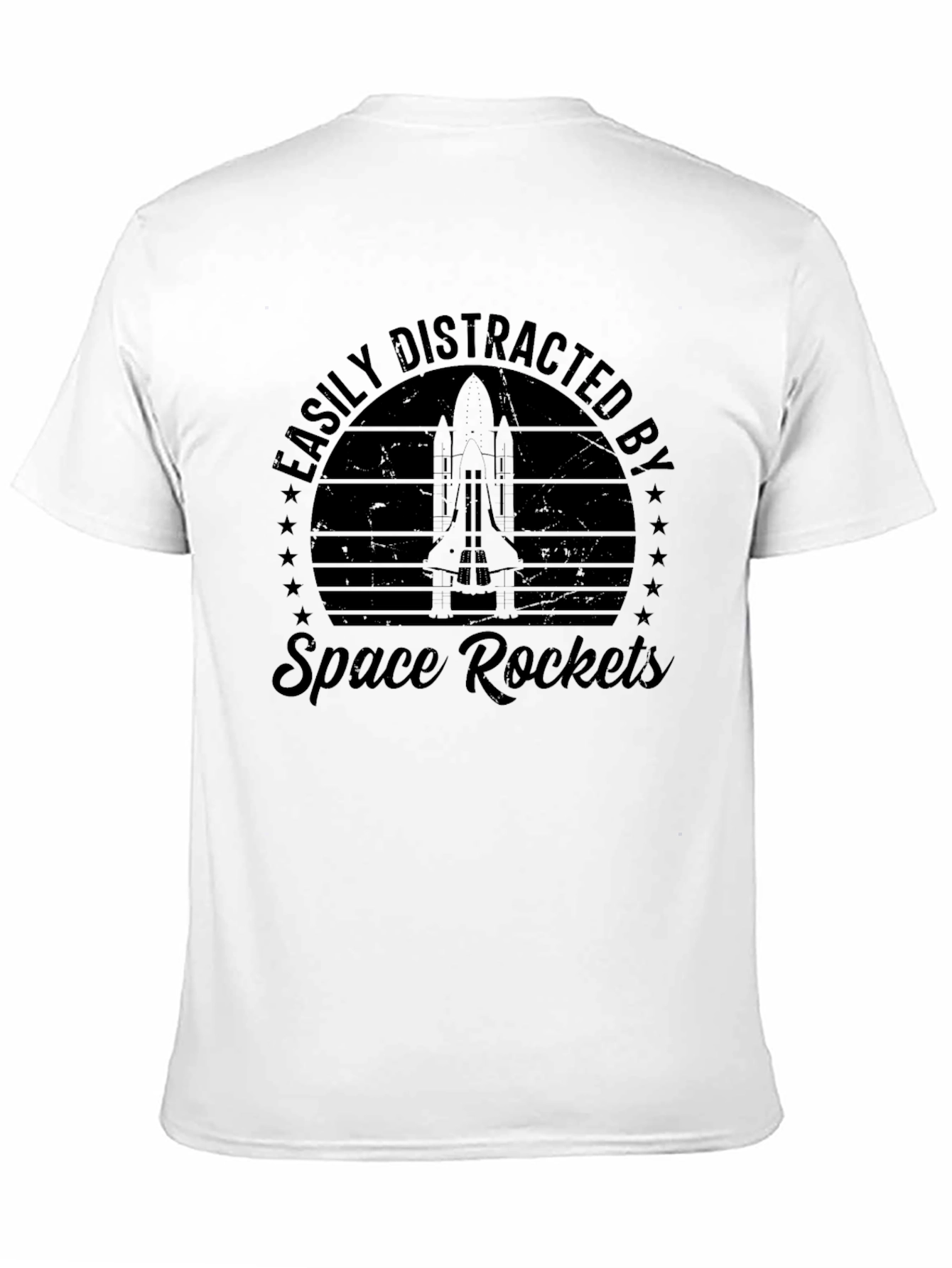 Easily Distracted By Space Rockets T-Shirt