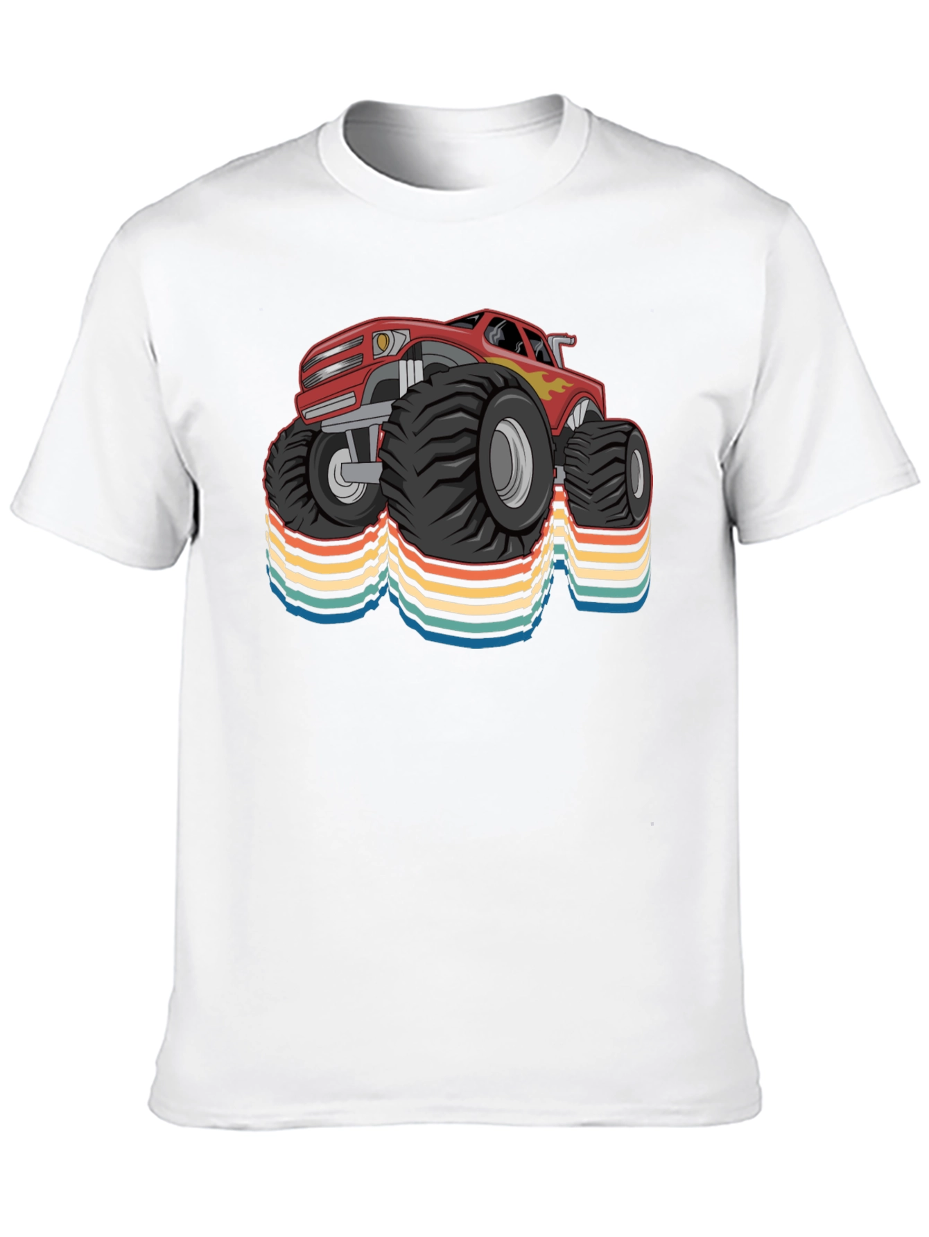 Monster Truck Retro T-Shirt - Cool Car Design