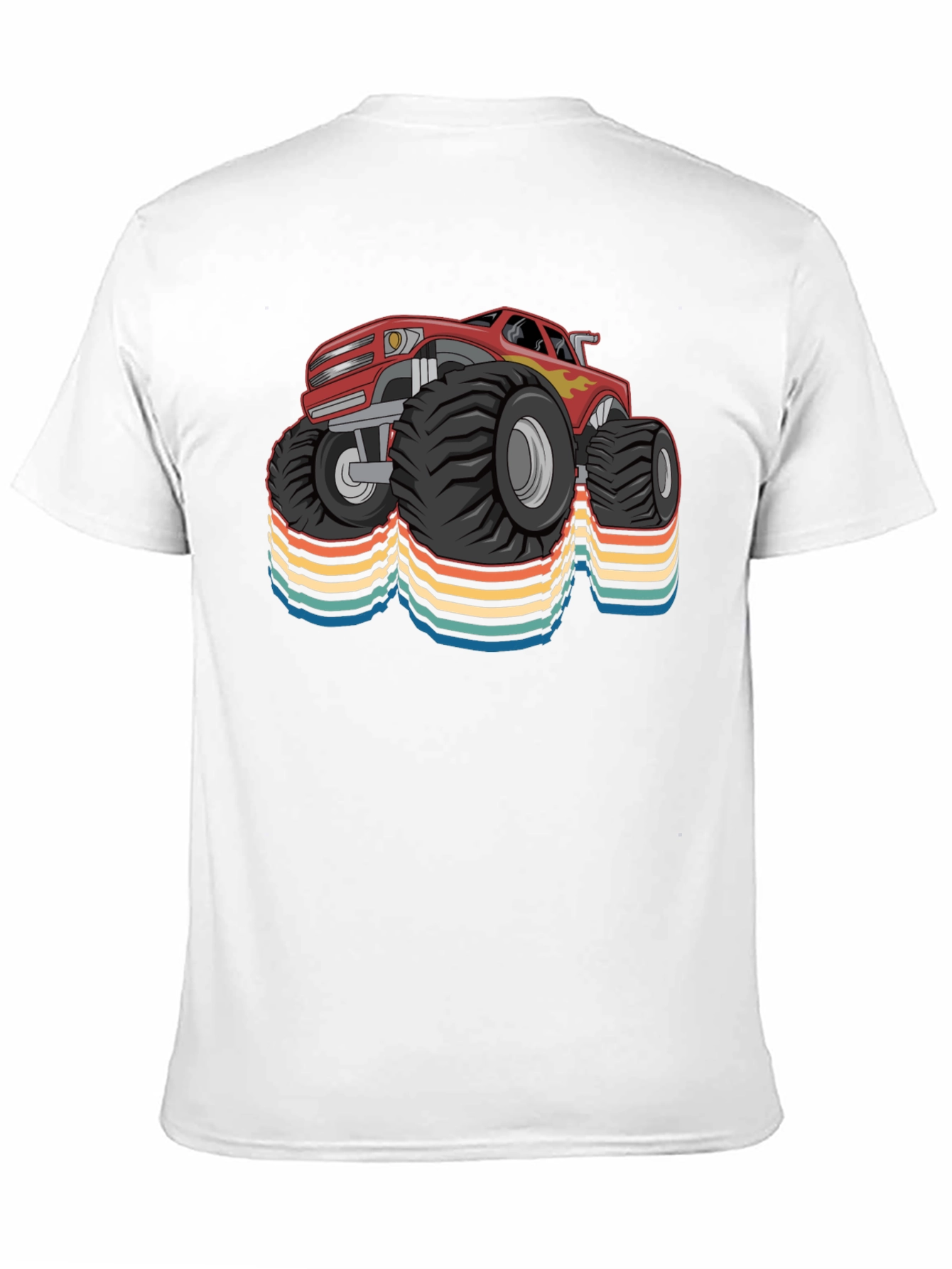 Monster Truck Retro T-Shirt - Cool Car Design