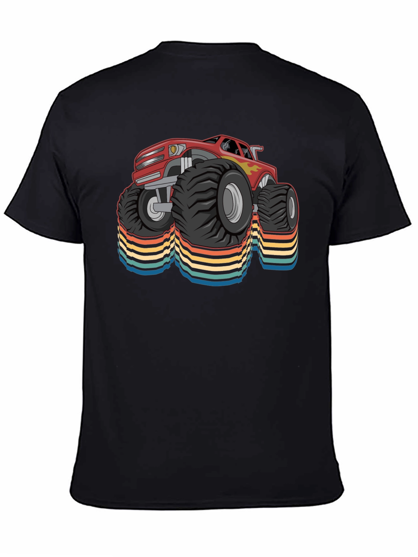Monster Truck Retro T-Shirt - Cool Car Design