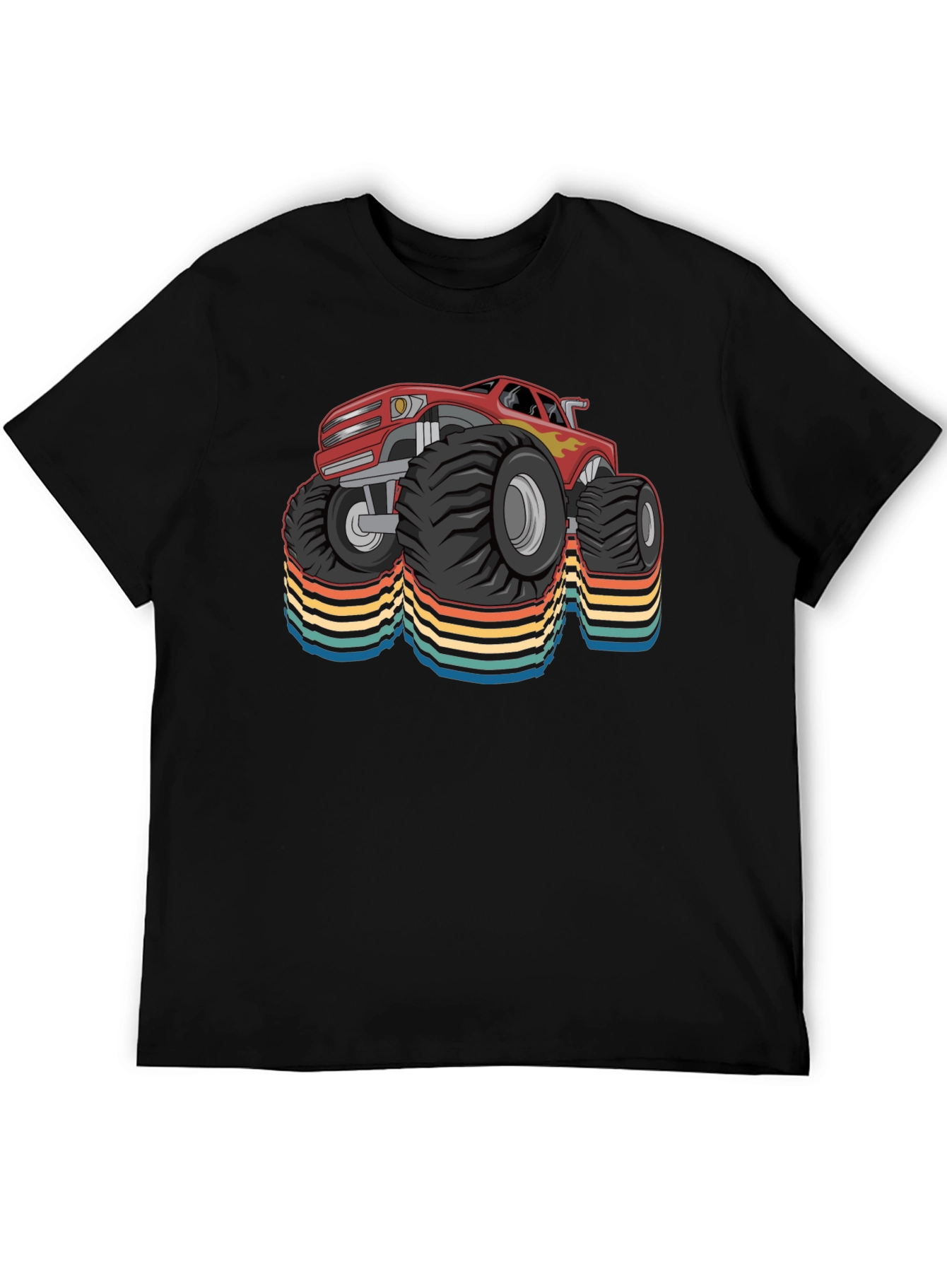 Monster Truck Retro T-Shirt - Cool Car Design