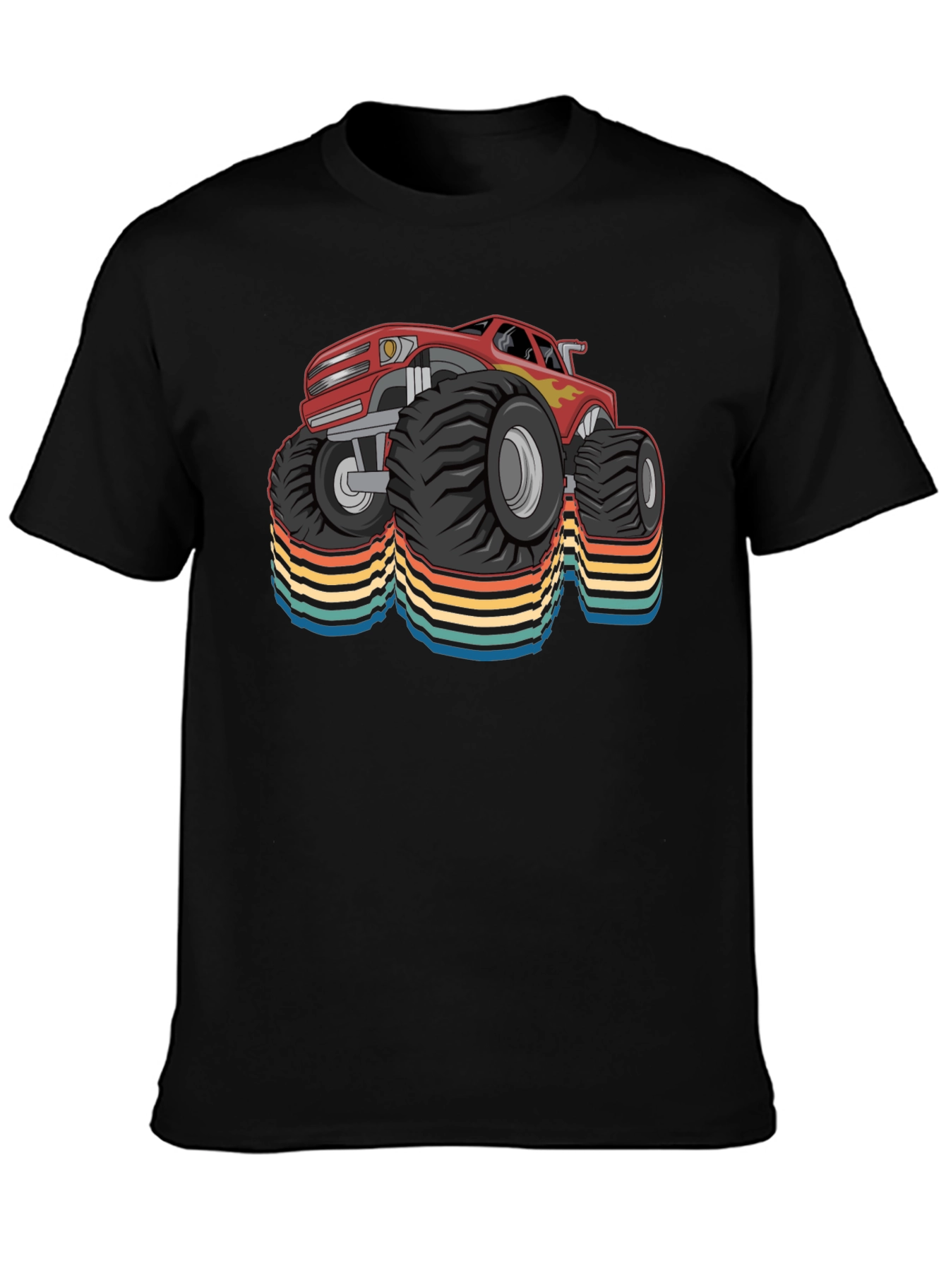 Monster Truck Retro T-Shirt - Cool Car Design