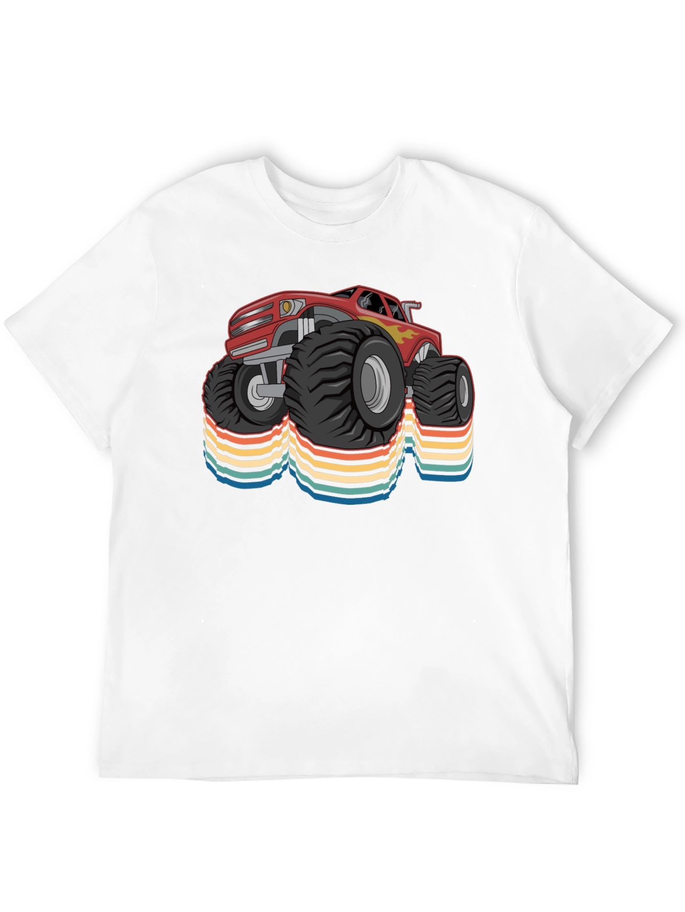Monster Truck Retro T-Shirt - Cool Car Design