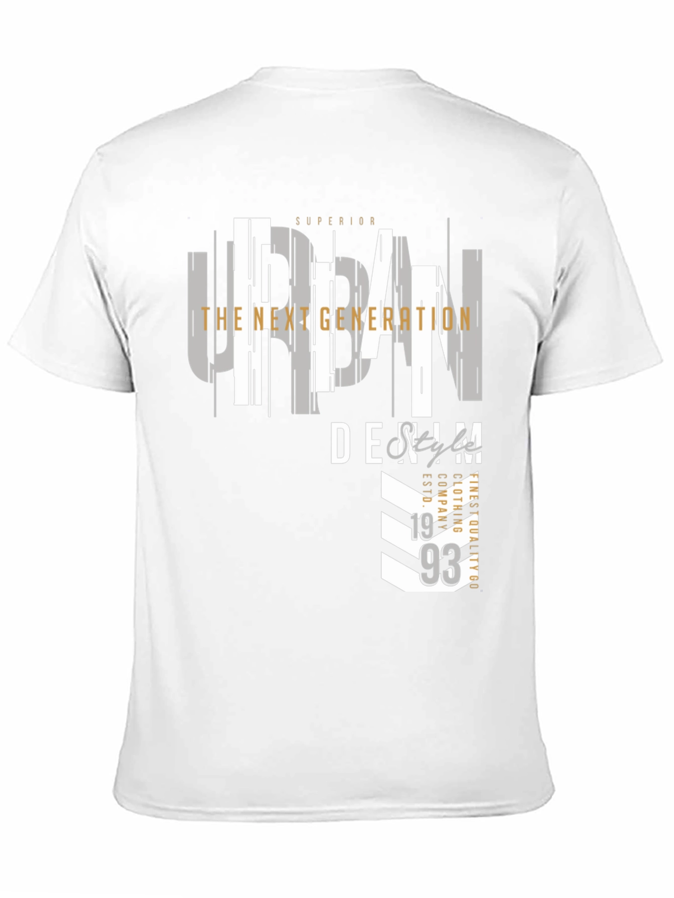 Urban Denim Graphic Print T-Shirt