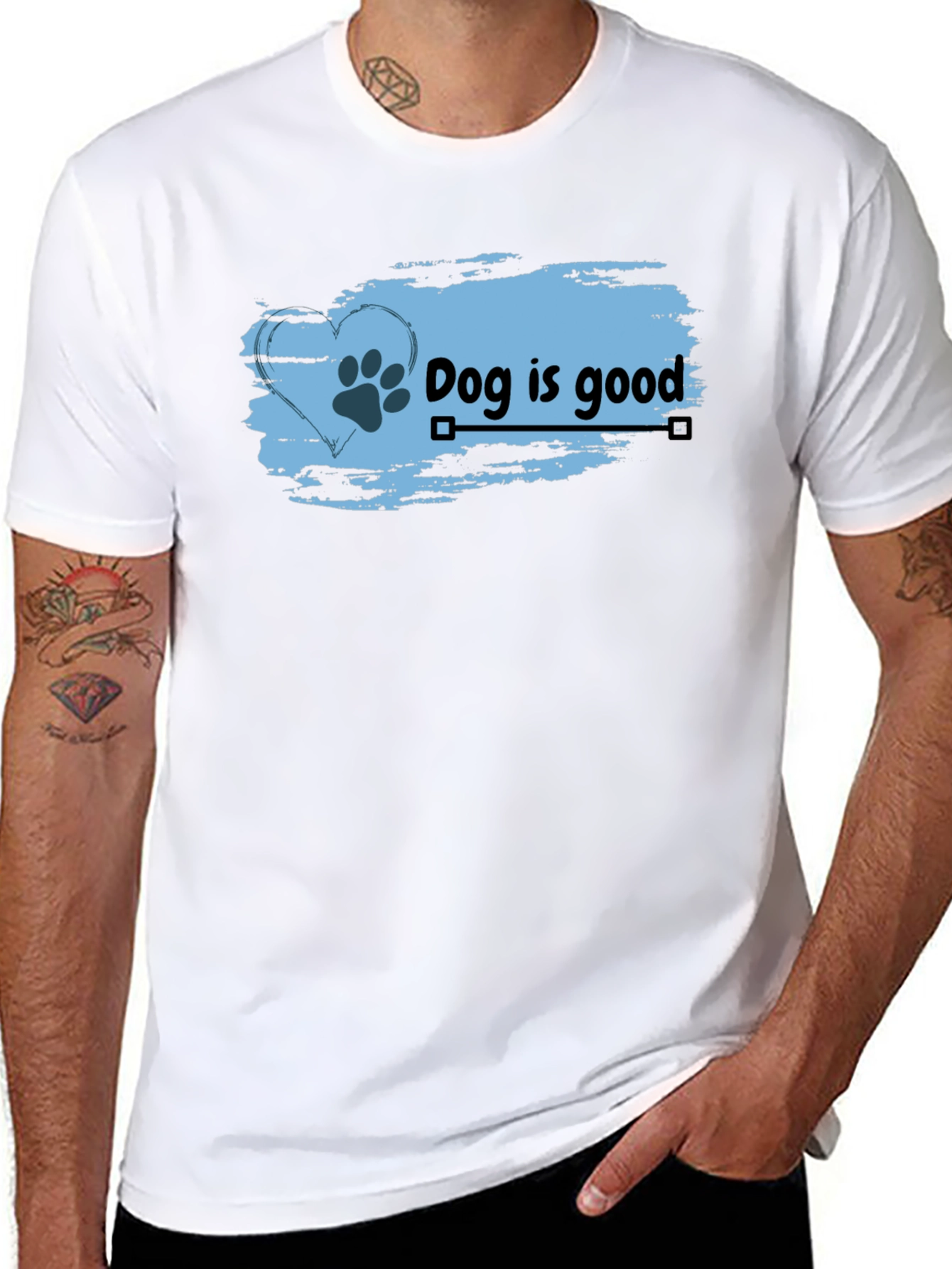 Dog is Good Black Tee