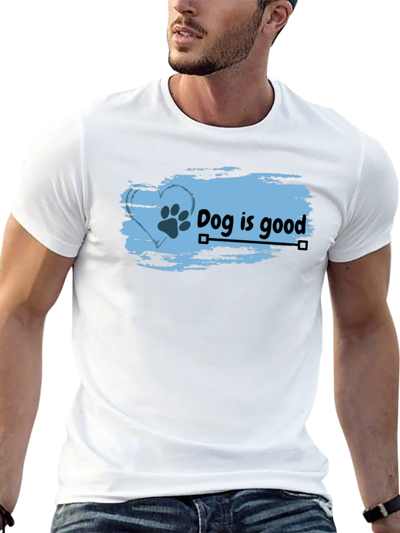 Dog is Good Black Tee