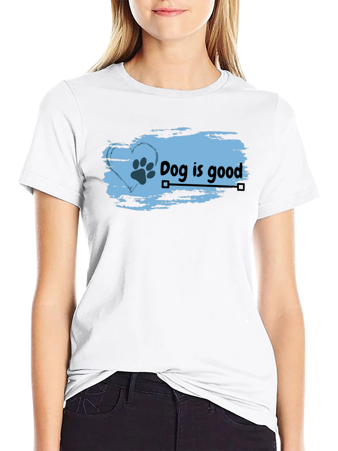 Dog is Good Black Tee