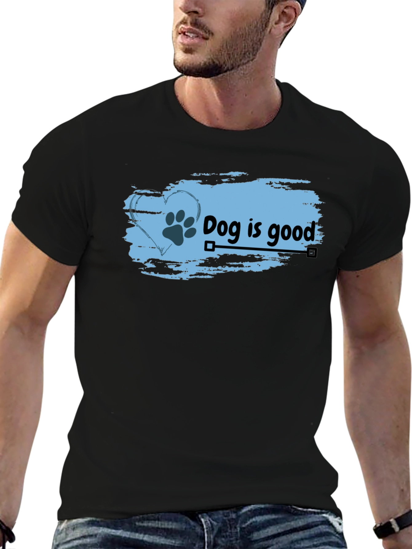 Dog is Good Black Tee