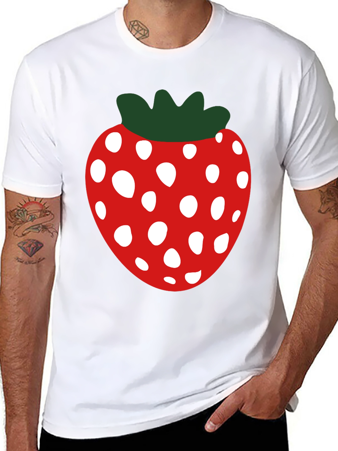 Strawberry Graphic Tee - Fun & Stylish