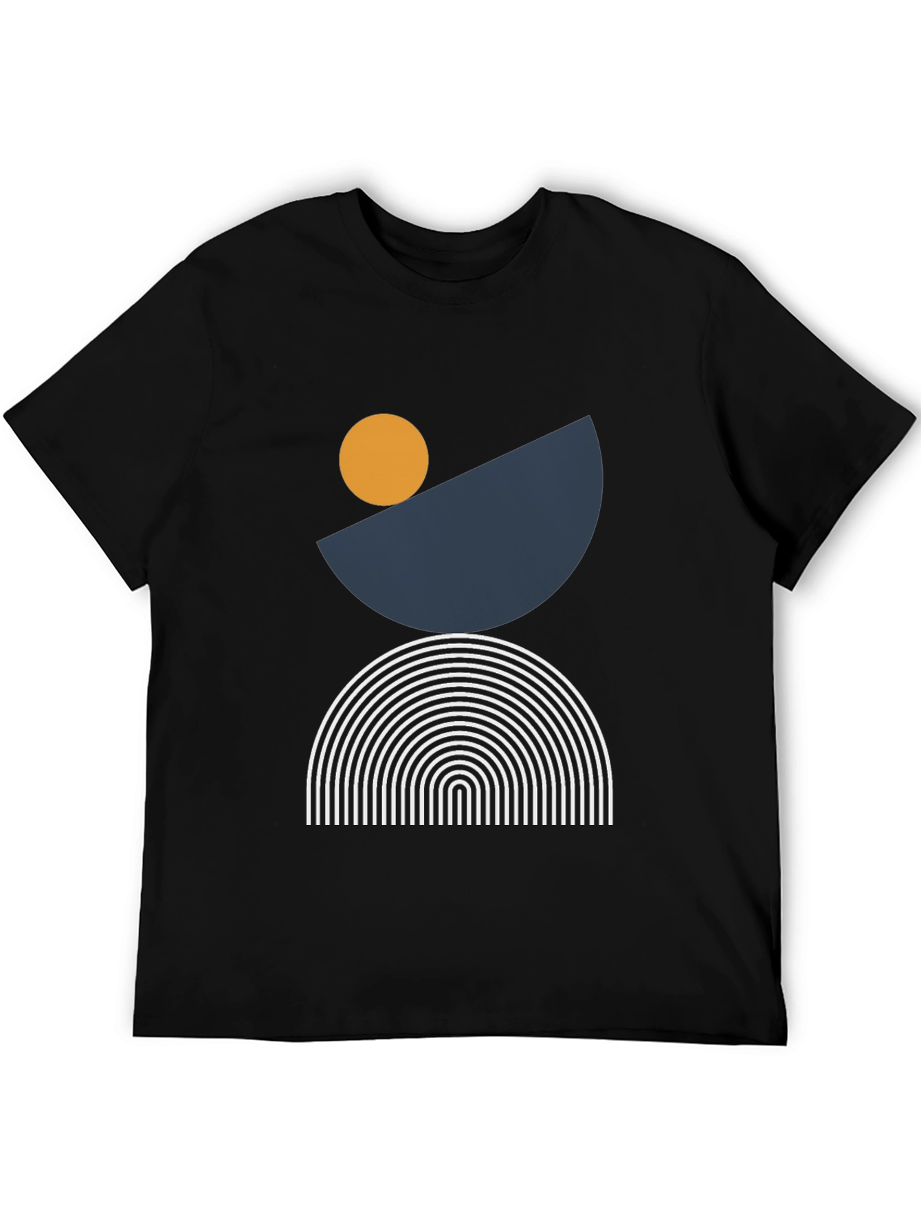 Geometric Graphic Tee - Modern Design
