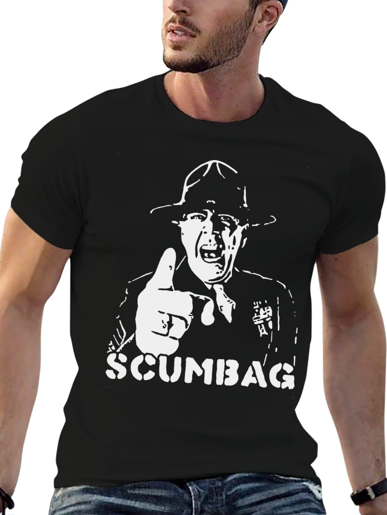 Scumbag Drill Sergeant T-Shirt - Black