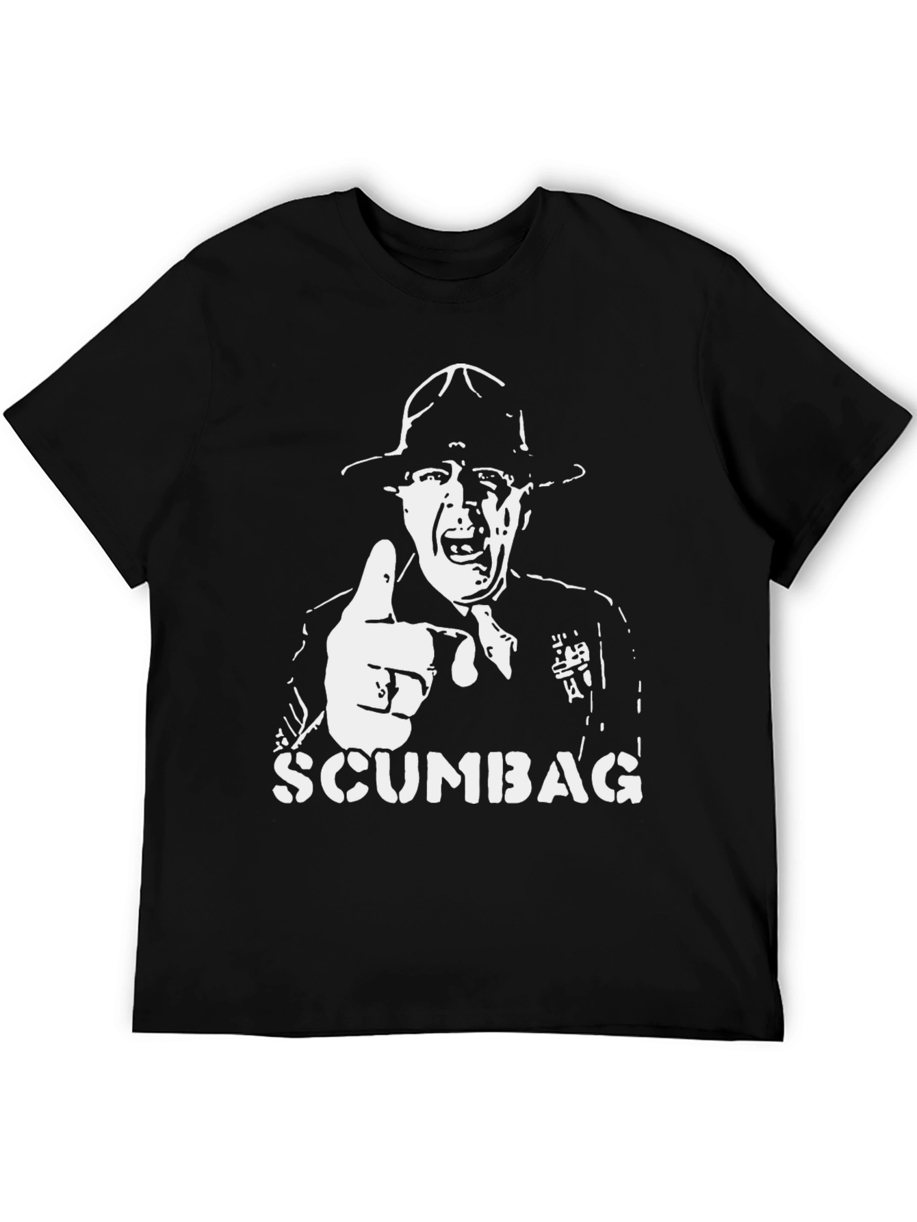 Scumbag Drill Sergeant T-Shirt - Black