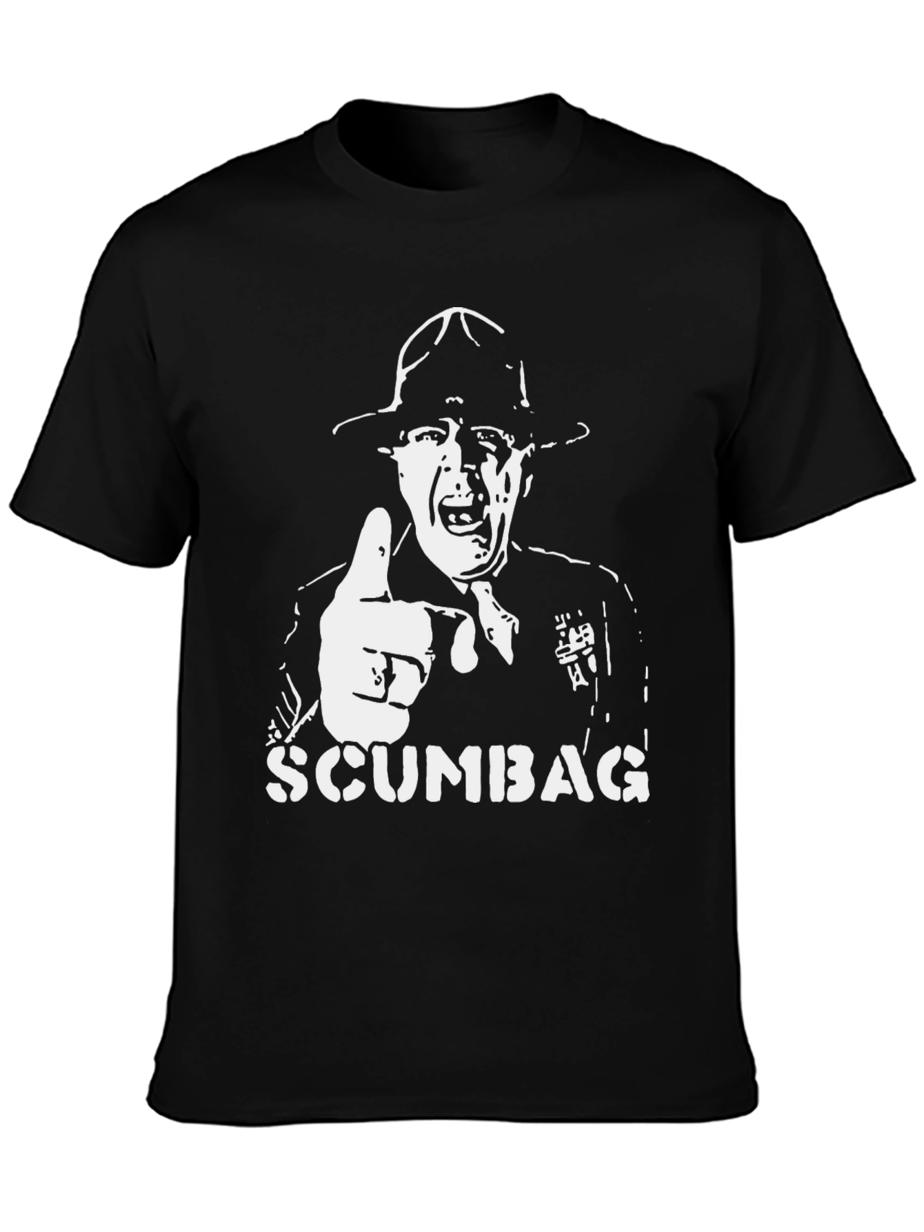 Scumbag Drill Sergeant T-Shirt - Black