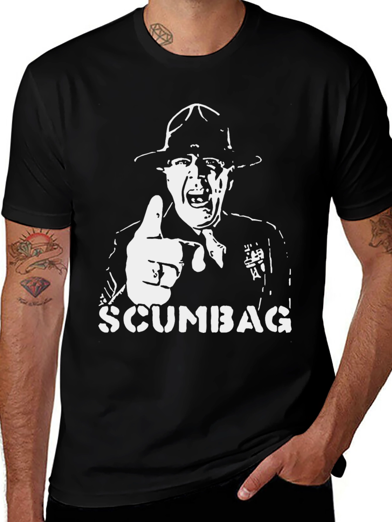 Scumbag Drill Sergeant T-Shirt - Black