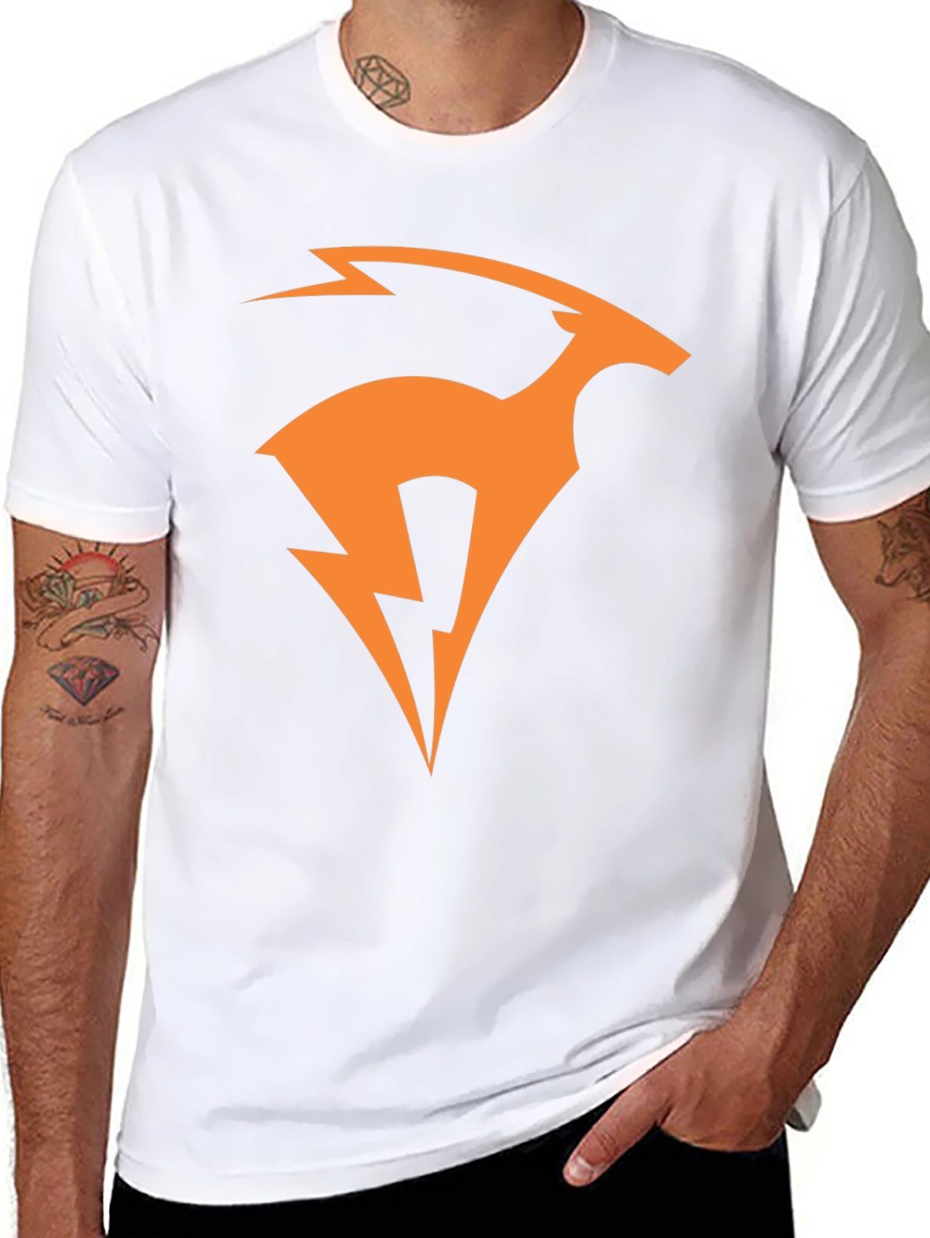 Gazelle Bolt Black T-Shirt - Modern Graphic Tee