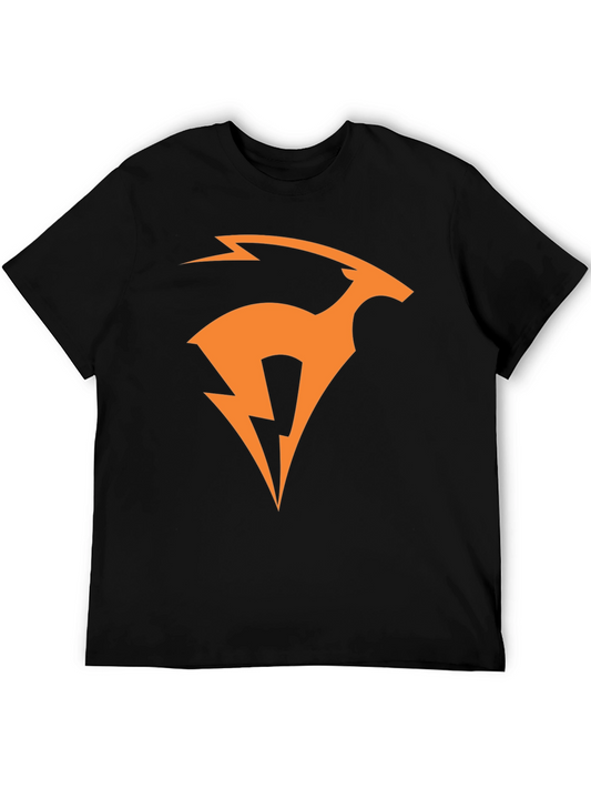 Gazelle Bolt Black T-Shirt - Modern Graphic Tee