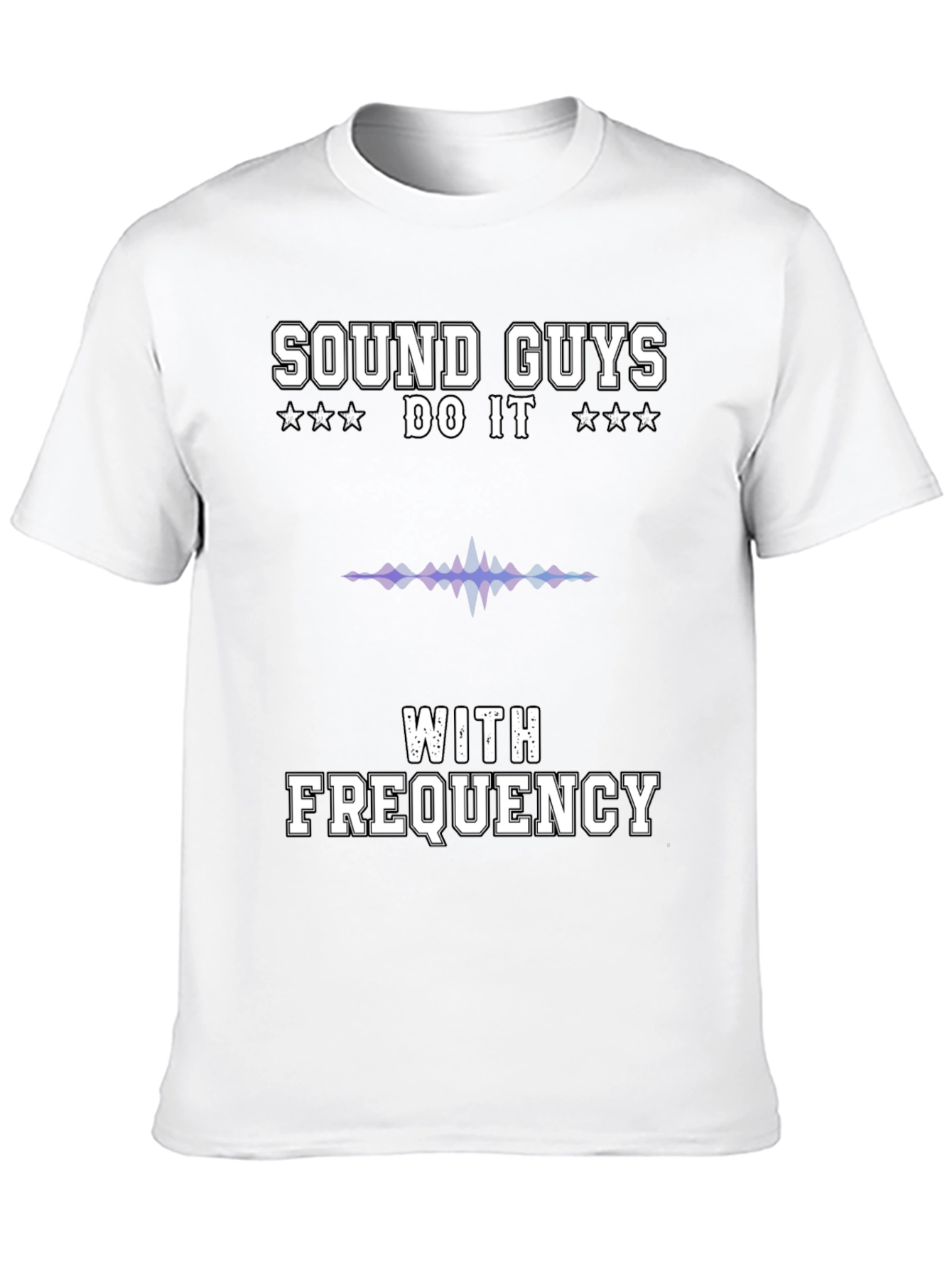 Sound Guys Do It With Frequency Black T-Shirt