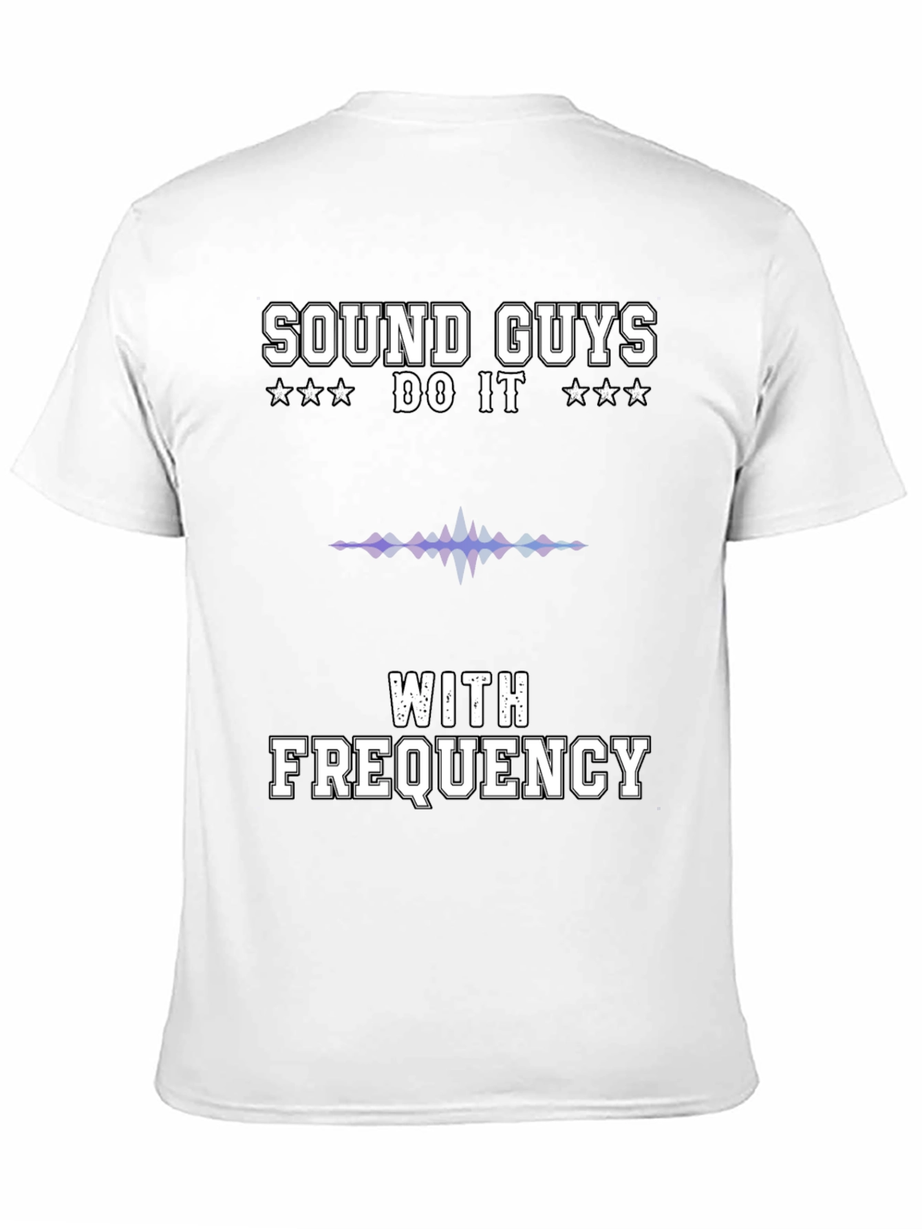 Sound Guys Do It With Frequency Black T-Shirt
