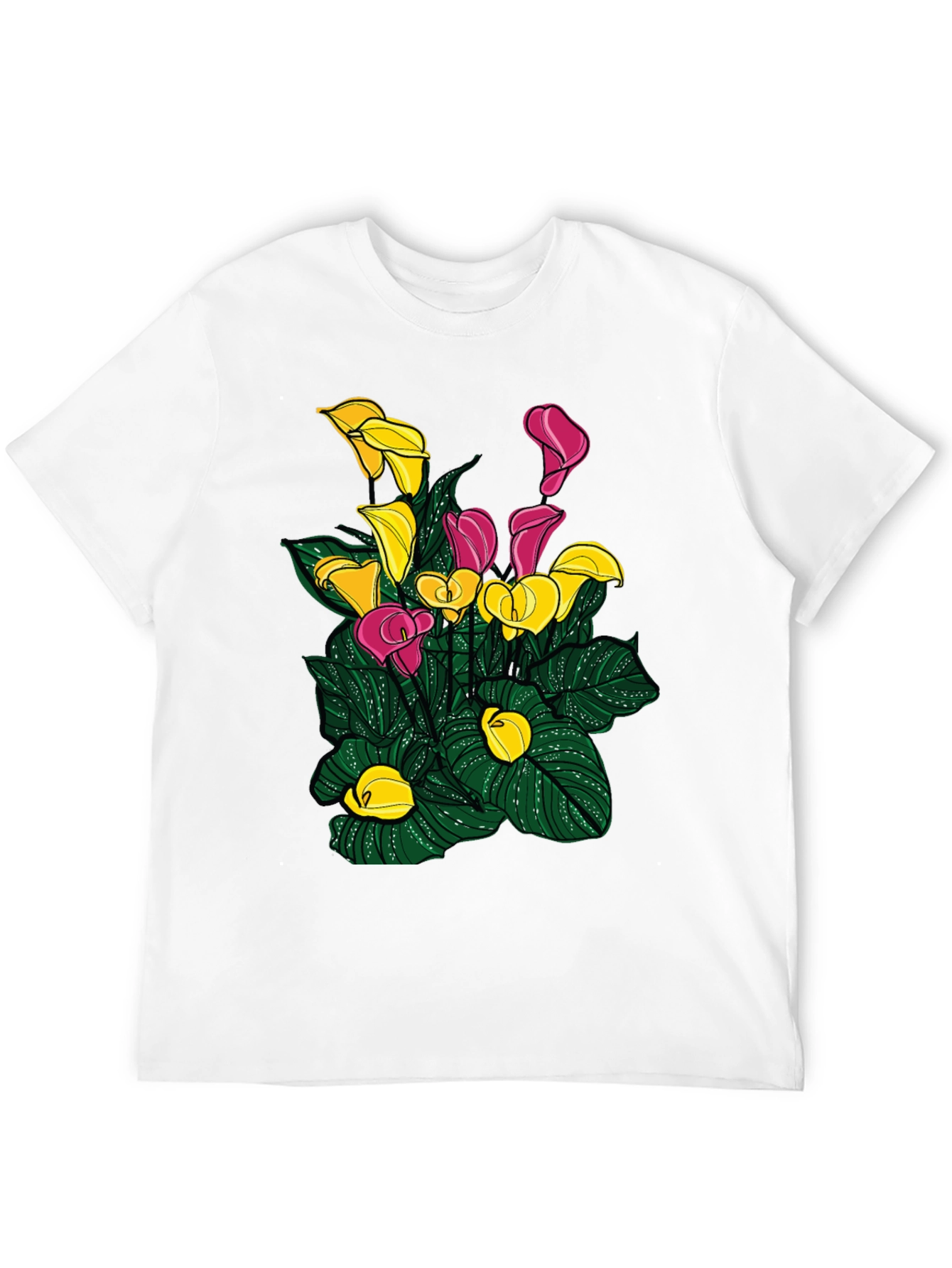 Calla Lily Graphic T-Shirt - Unique Floral Design