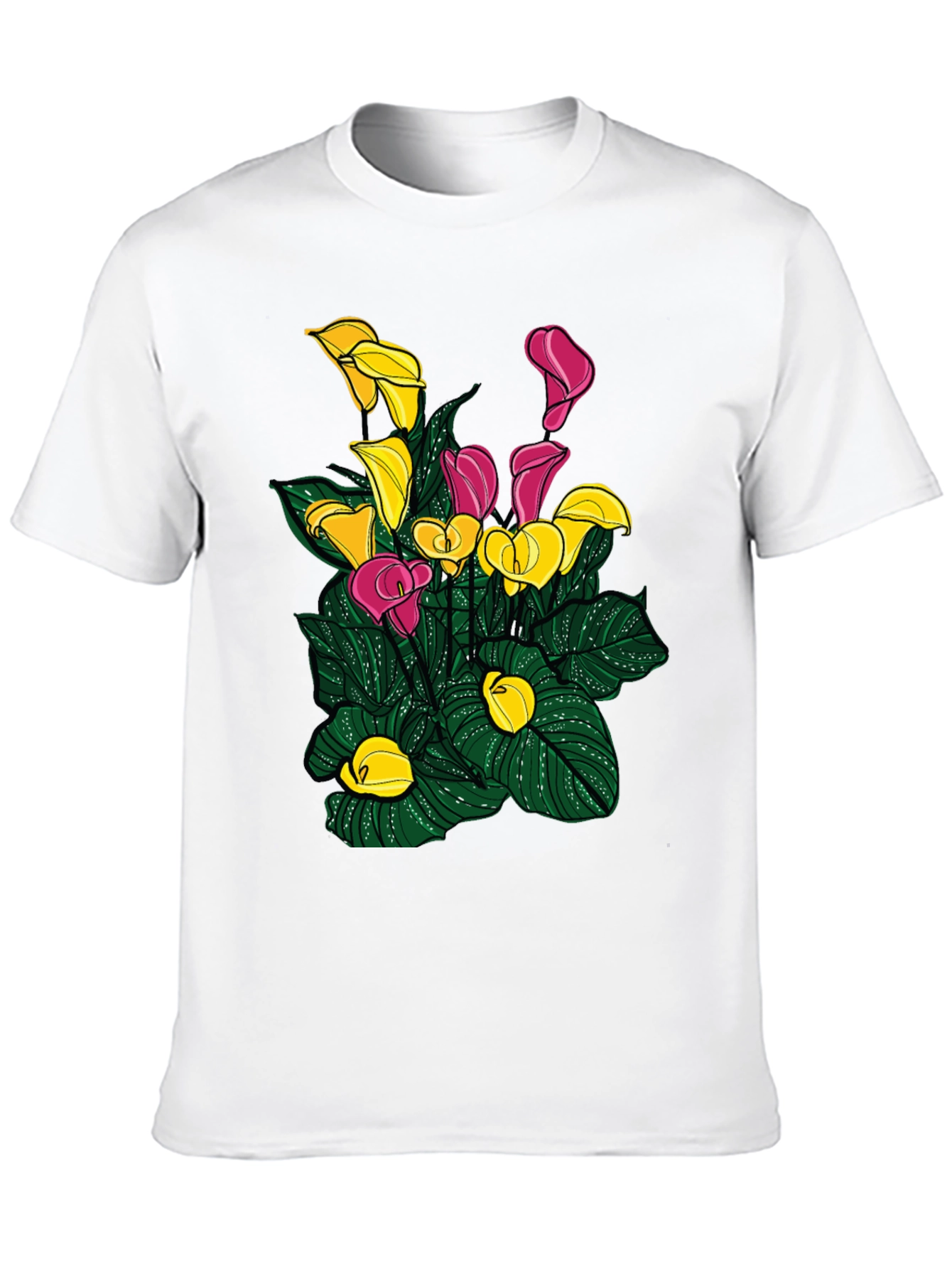 Calla Lily Graphic T-Shirt - Unique Floral Design