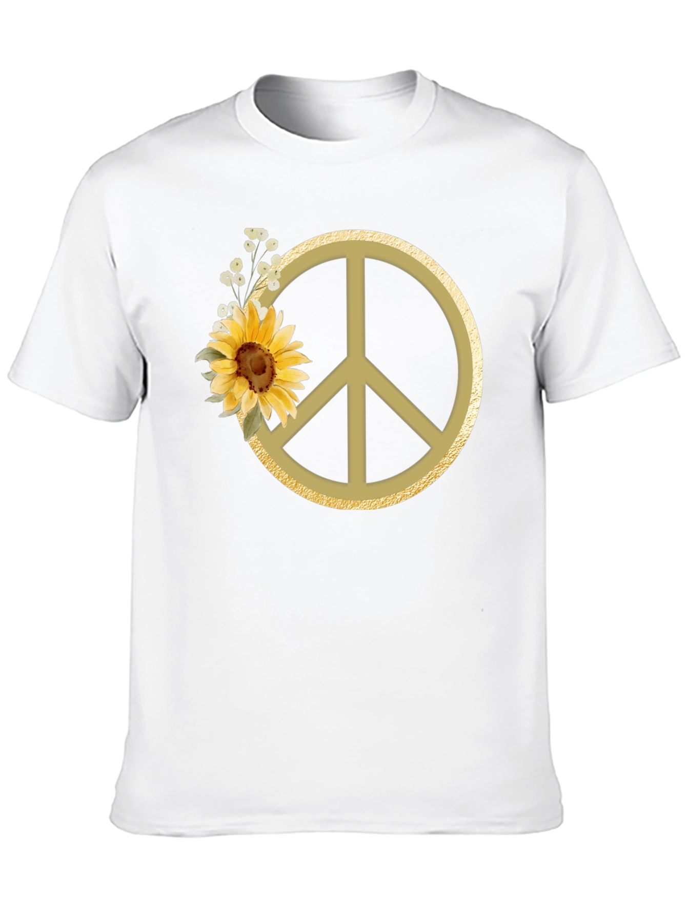 Sunflower Peace Sign Graphic Tee