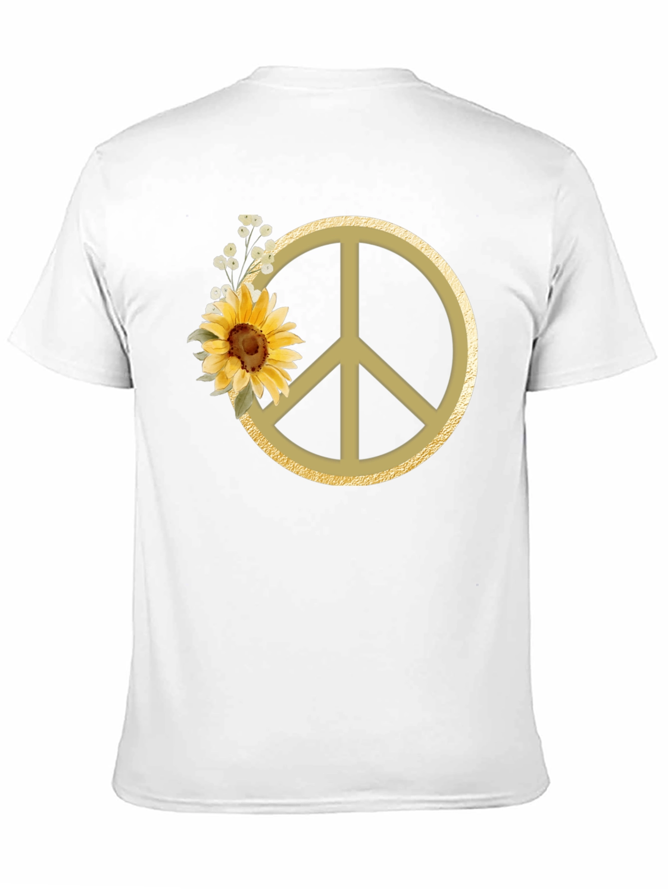 Sunflower Peace Sign Graphic Tee