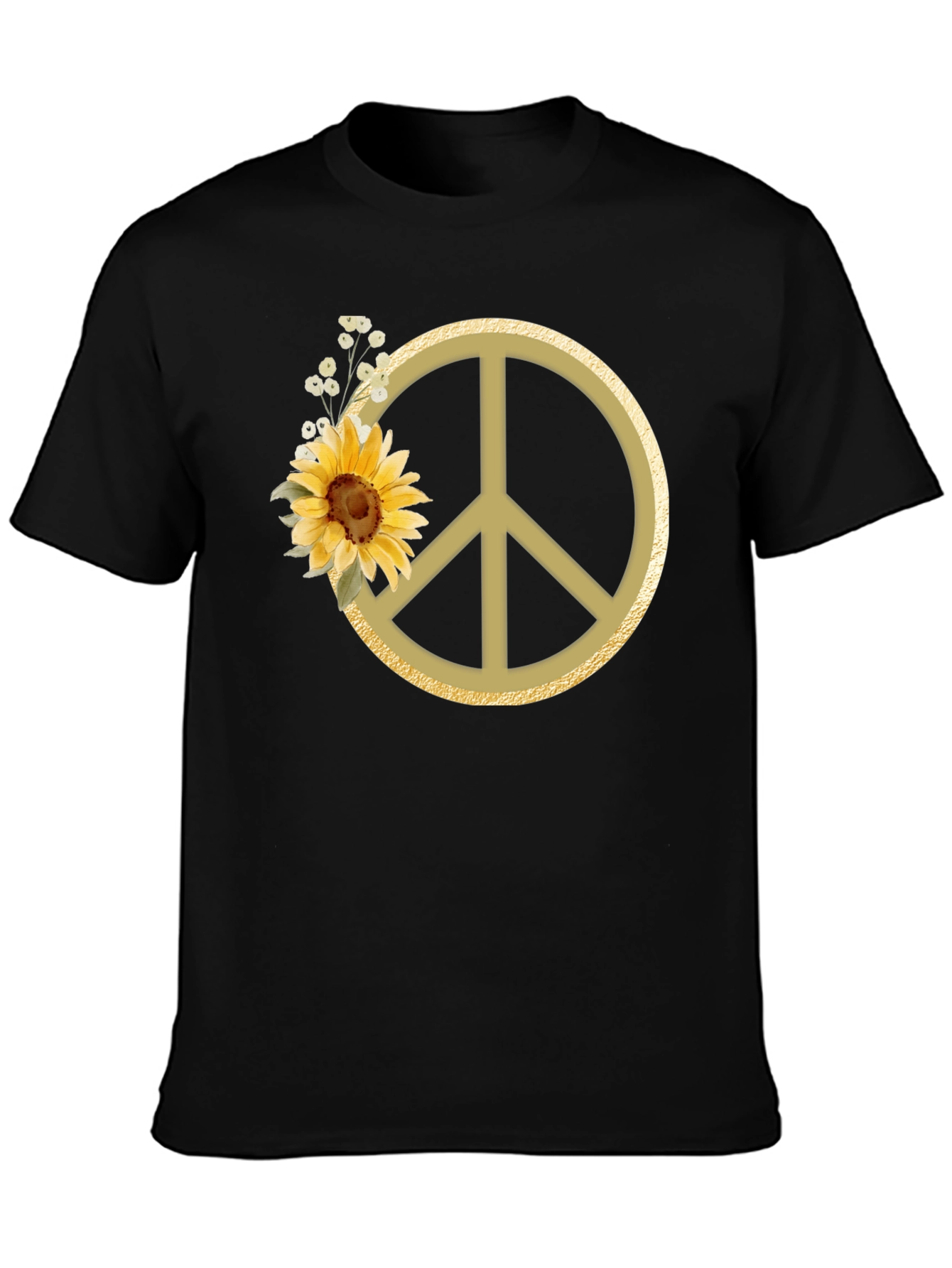 Sunflower Peace Sign Graphic Tee