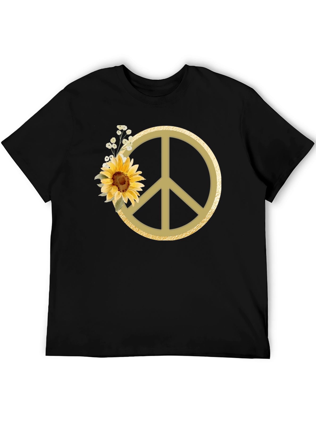 Sunflower Peace Sign Graphic Tee