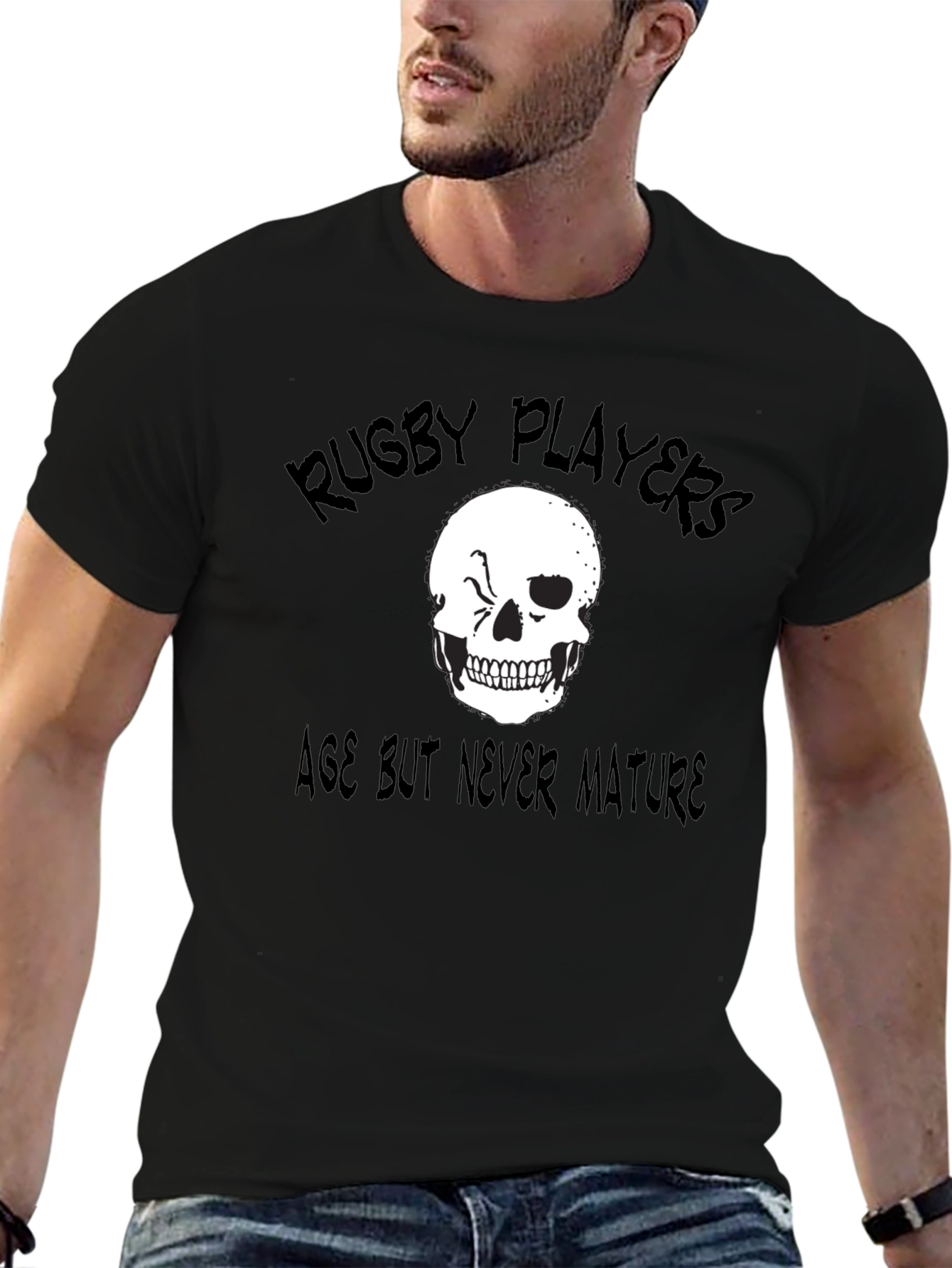 Rugby Players Age But Never Mature Graphic Tee