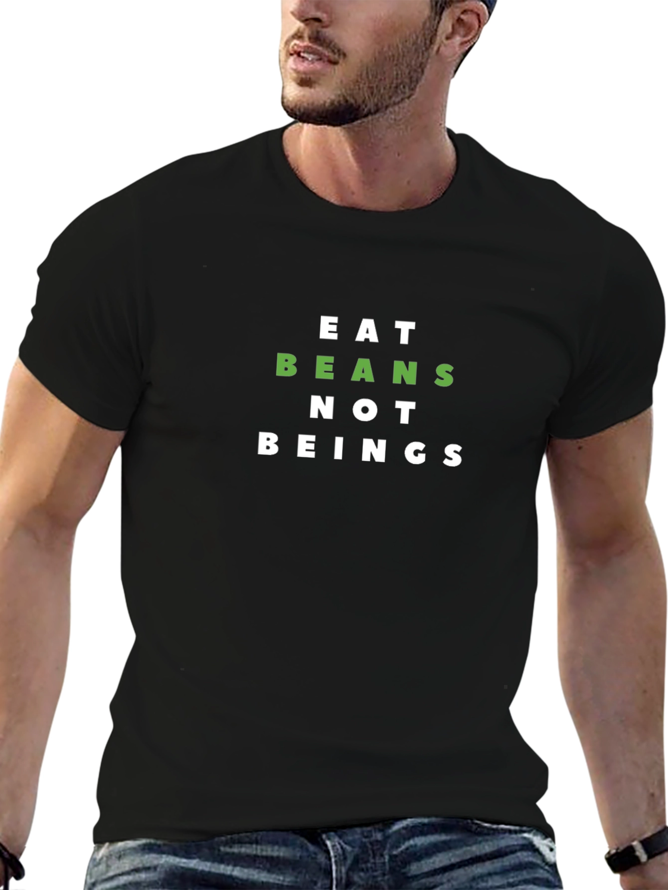 Eat Beans Not Beings Graphic T-Shirt