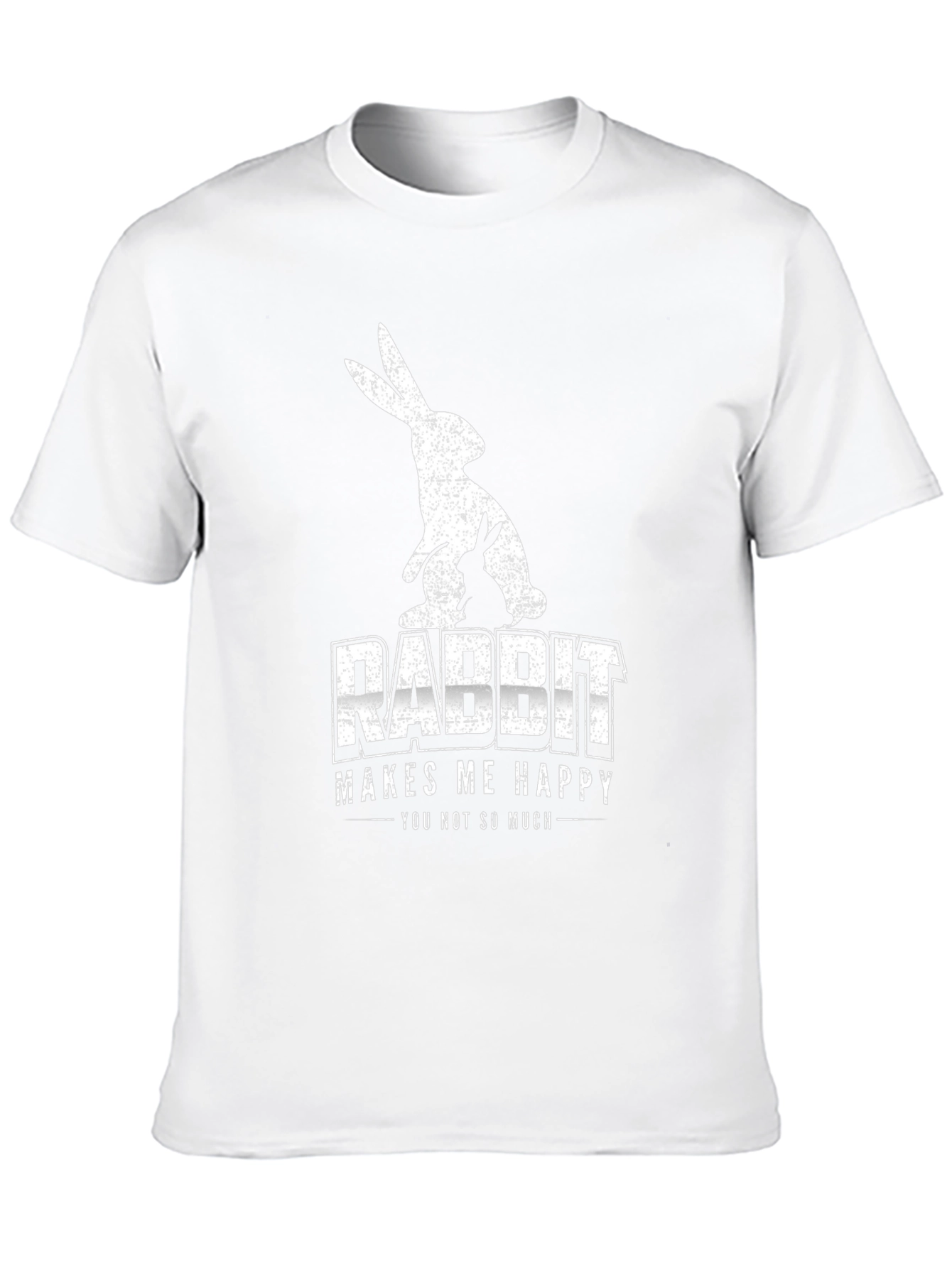 Rabbit Makes Me Happy Graphic Tee - Unisex
