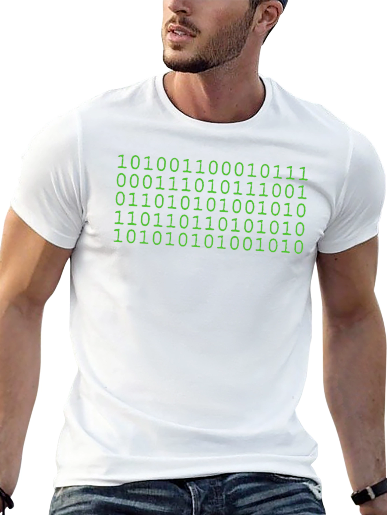 Binary Code Graphic Tee - Geek Chic Fashion