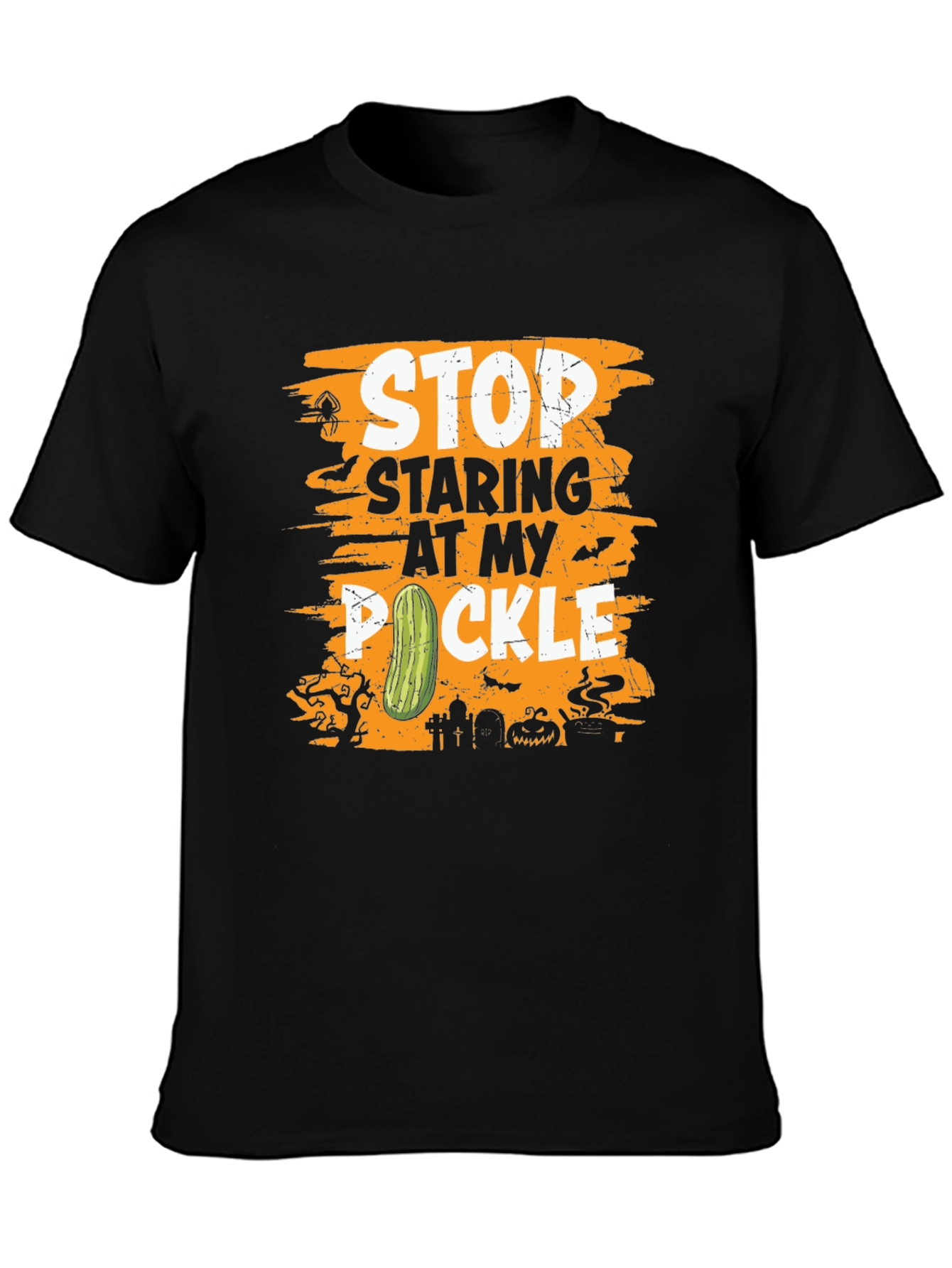 Stop Staring At My Pickle Halloween T-Shirt