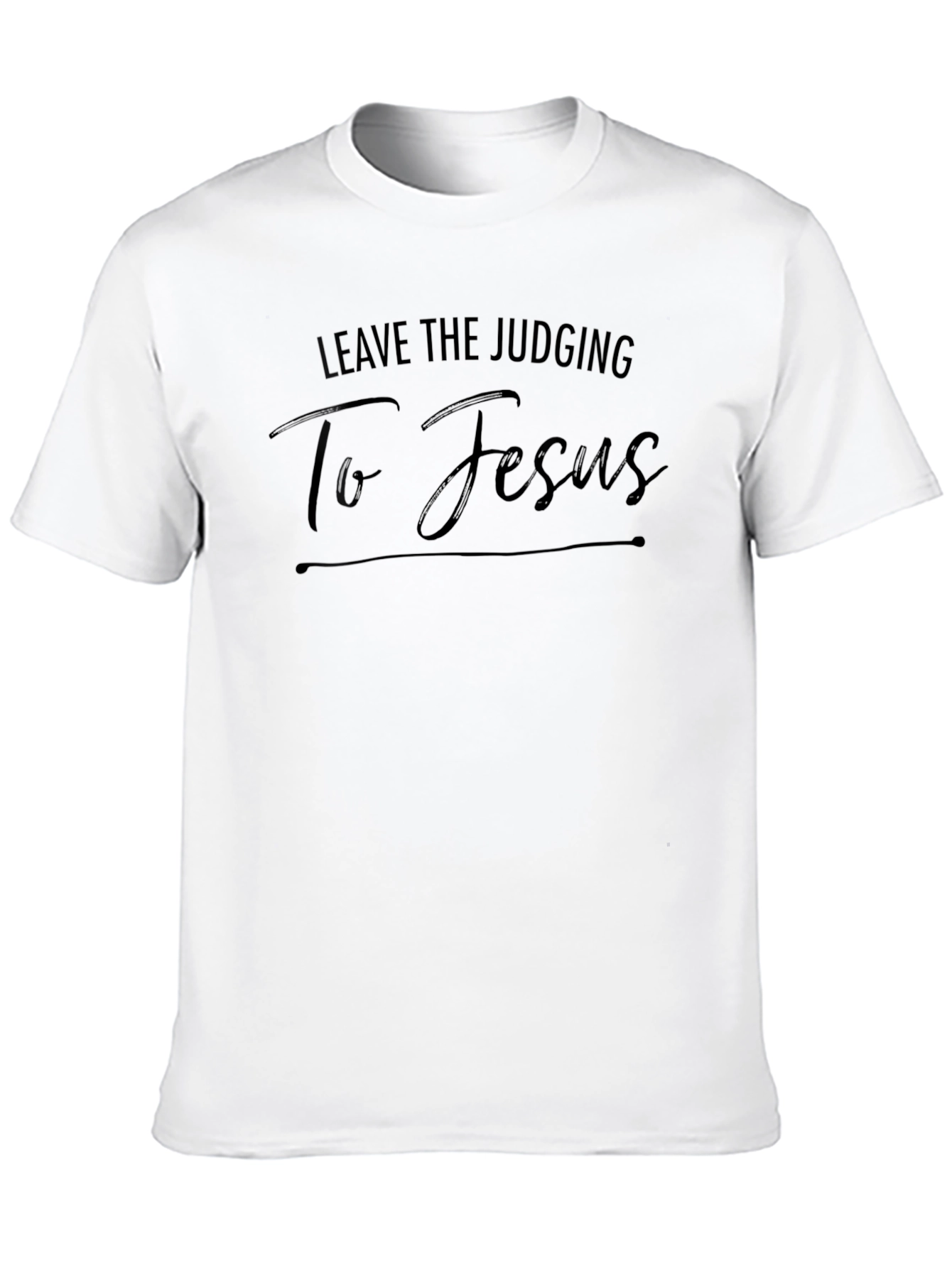 Leave the Judging To Jesus Black Graphic Tee