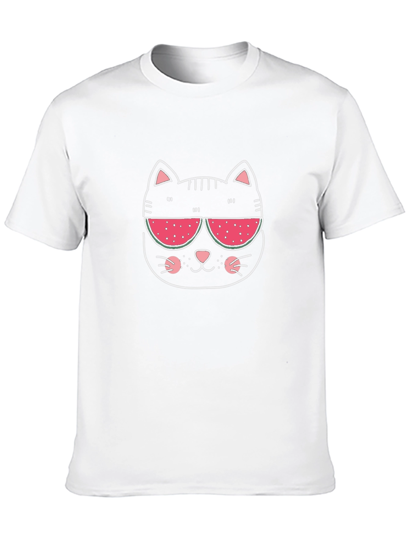 Cool Cat Watermelon Sunglasses Graphic Tee