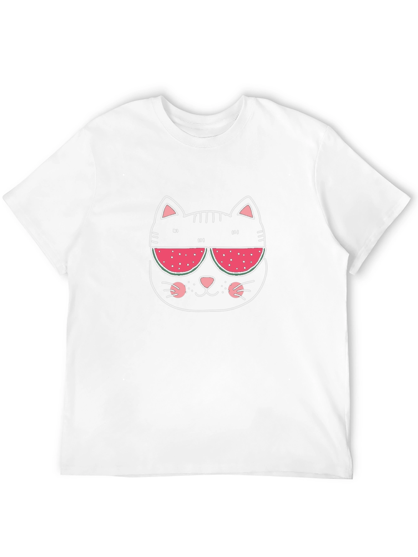 Cool Cat Watermelon Sunglasses Graphic Tee