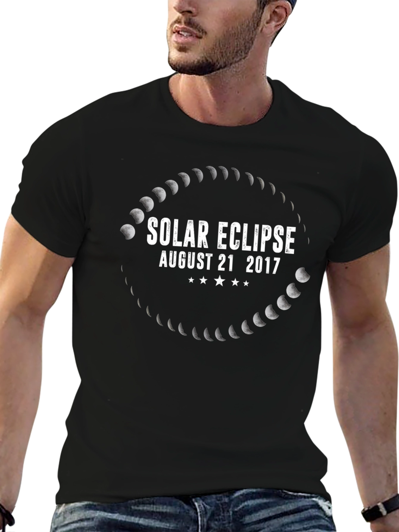 Solar Eclipse August 21 2017 Black T-Shirt