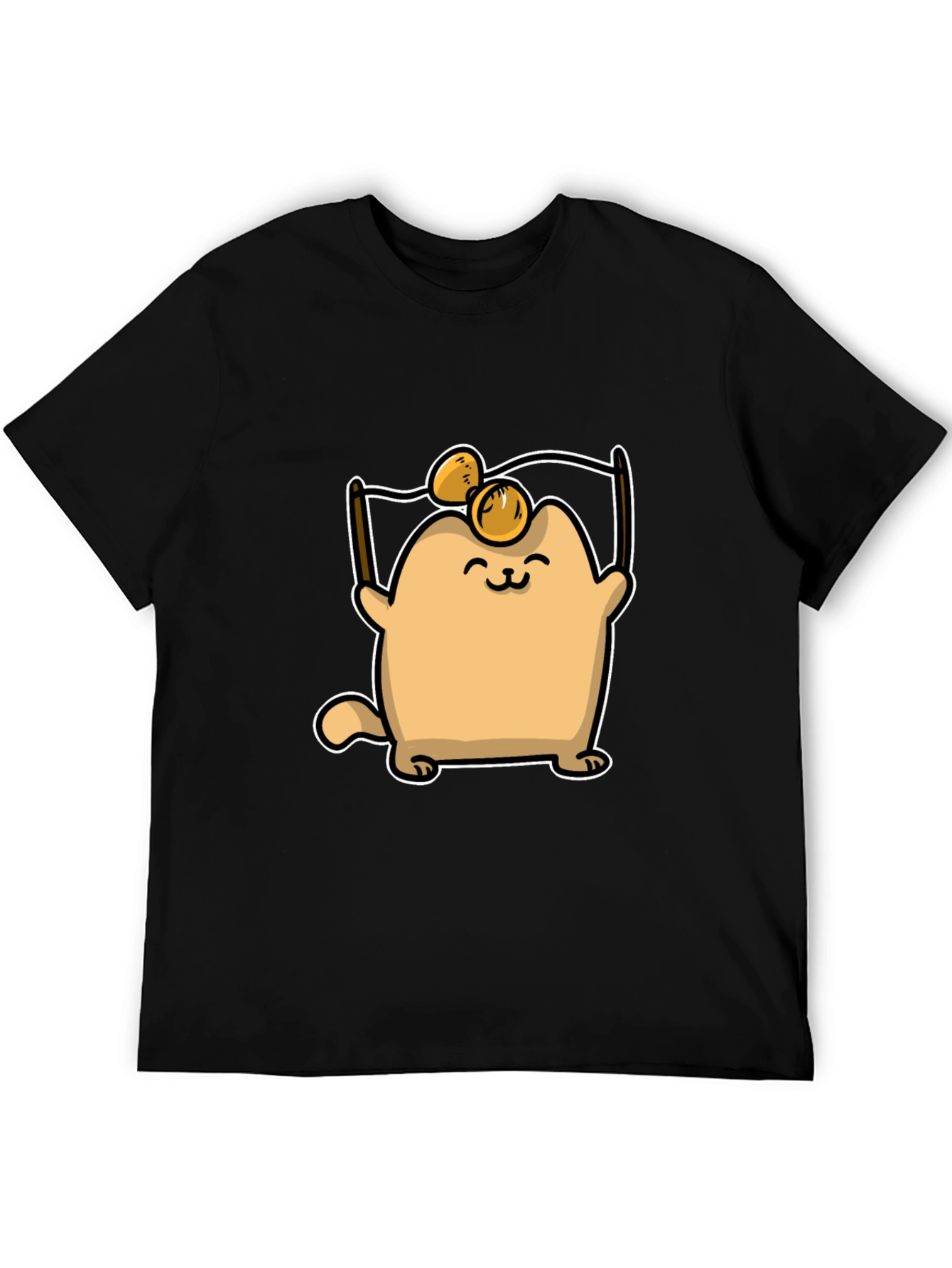 Cute Cat T-Shirt - Cartoon Design