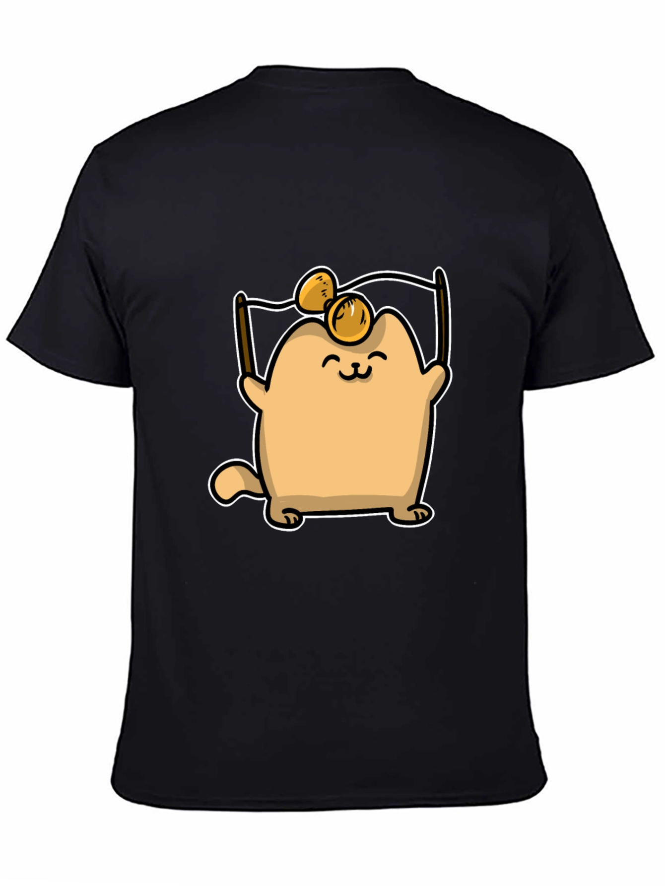 Cute Cat T-Shirt - Cartoon Design
